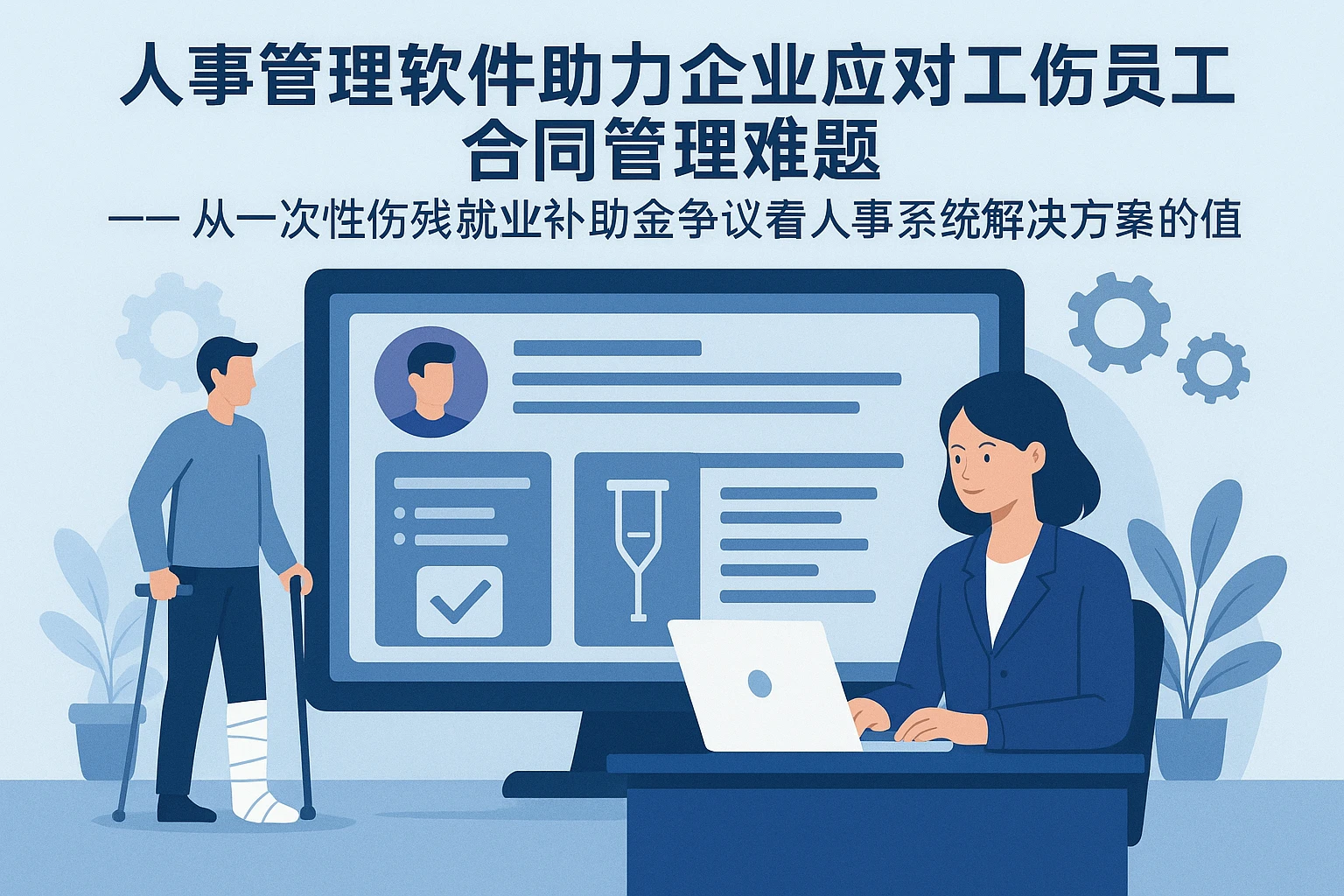 人事管理软件助力企业应对工伤员工合同管理难题——从一次性伤残就业补助金争议看人事系统解决方案的价值