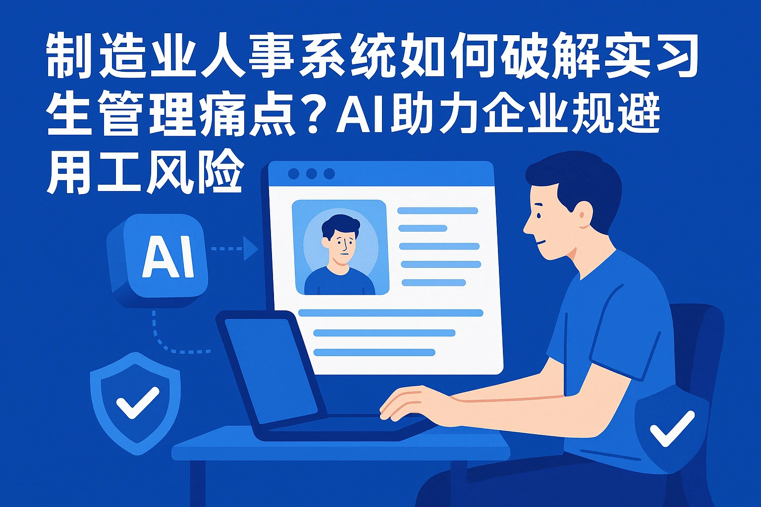 制造业人事系统如何破解实习生管理痛点？AI助力企业规避用工风险