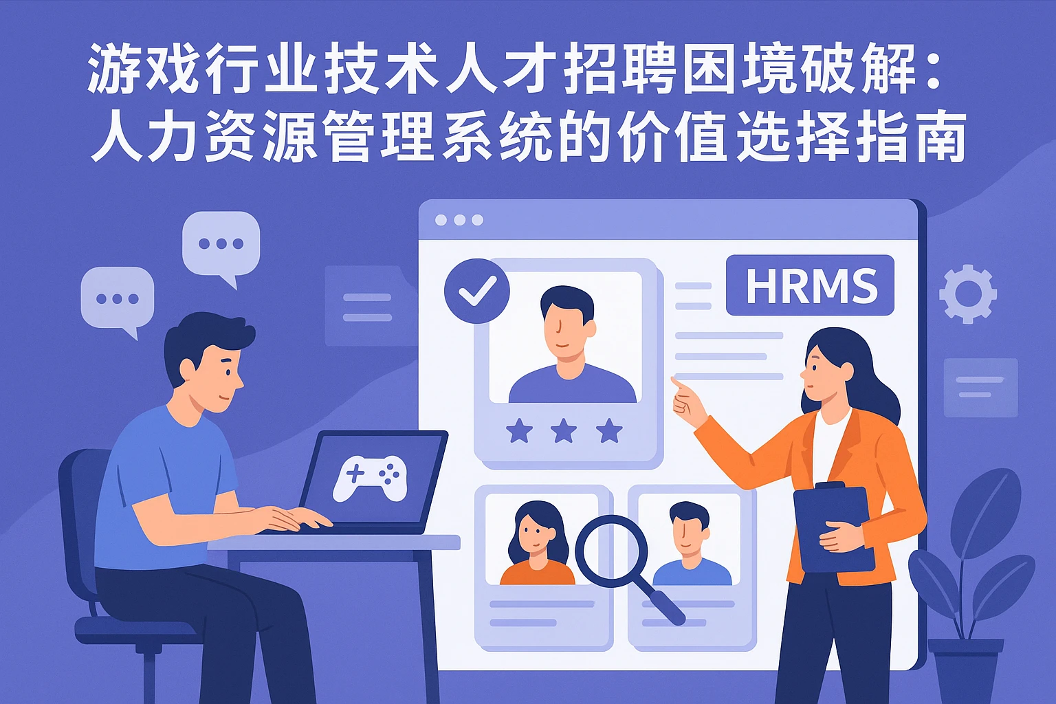 游戏行业技术人才招聘困境破解：人力资源管理系统的价值与选择指南