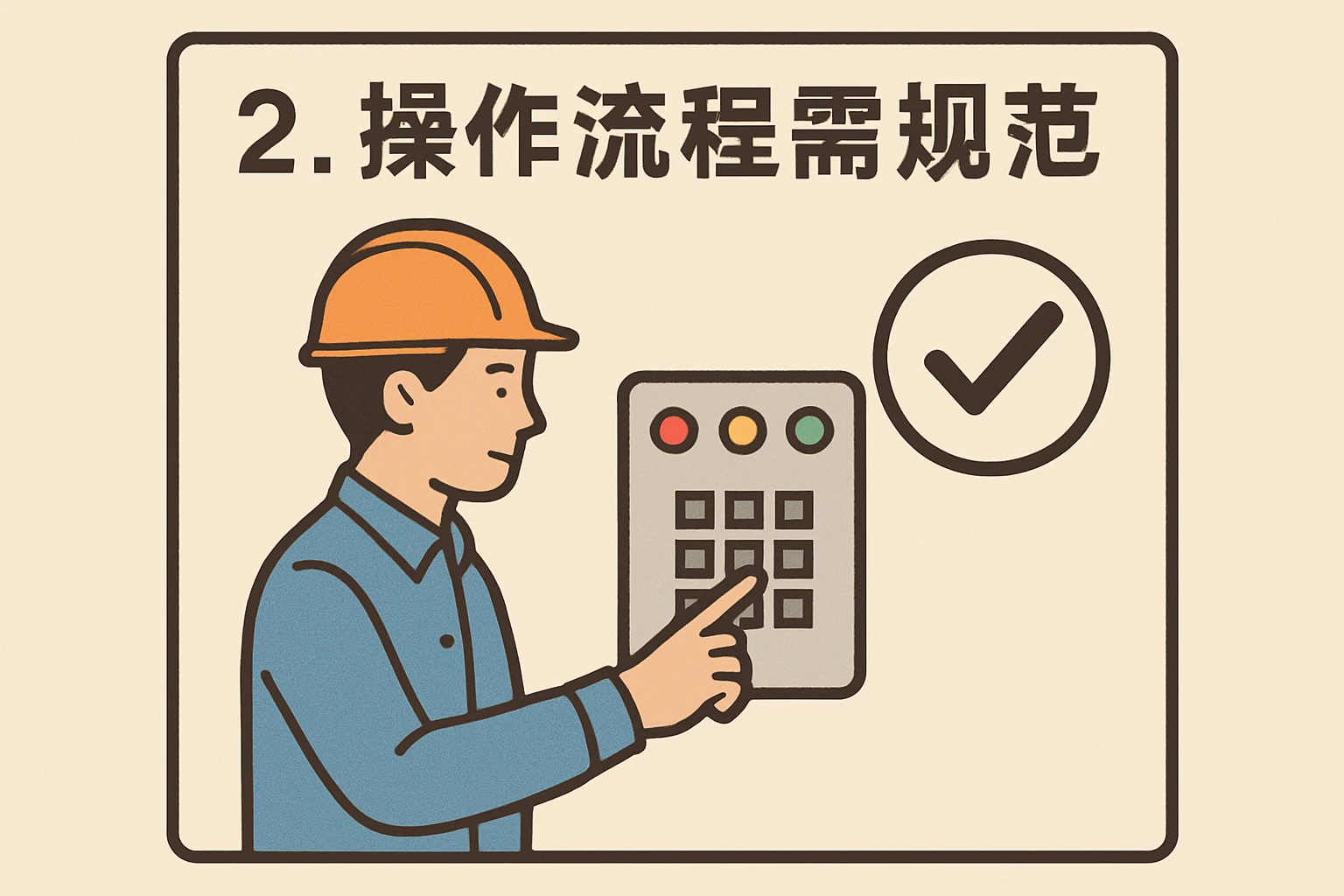 2. 操作流程需规范