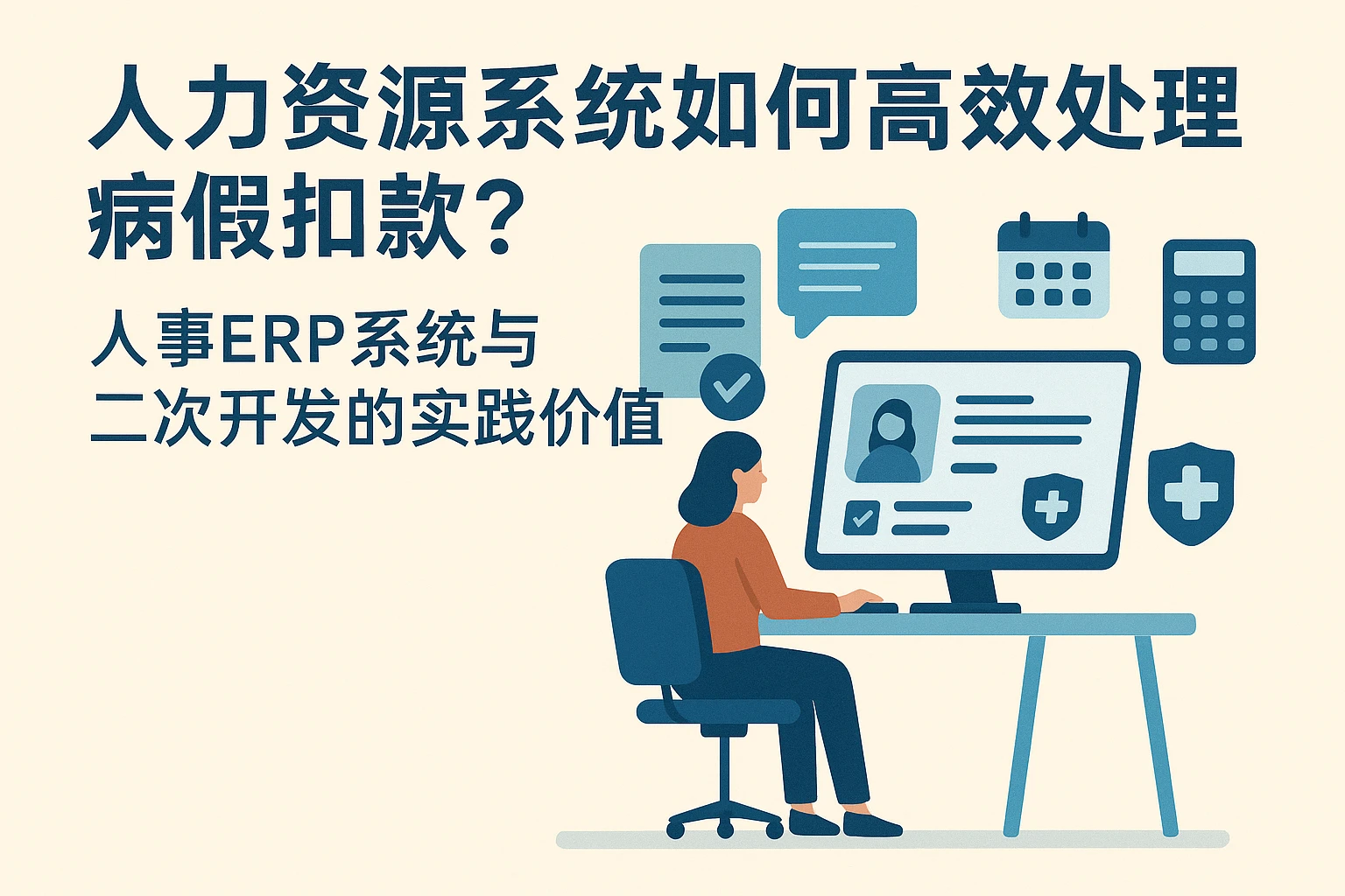 人力资源系统如何高效处理病假扣款？人事ERP系统与二次开发的实践价值