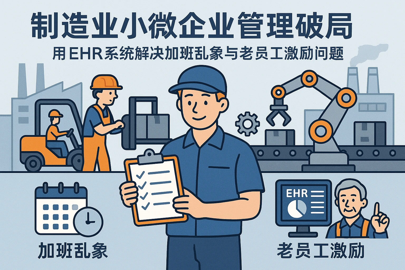 制造业小微企业管理破局：用EHR系统解决加班乱象与老员工激励问题
