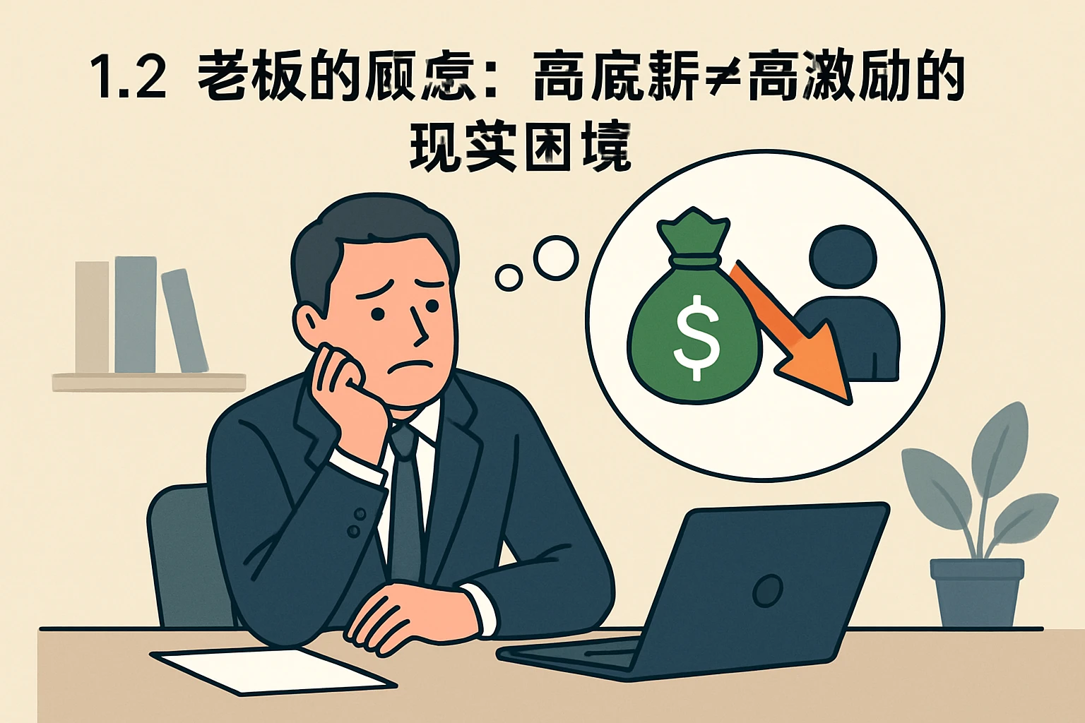1.2 老板的顾虑：高底薪≠高激励的现实困境