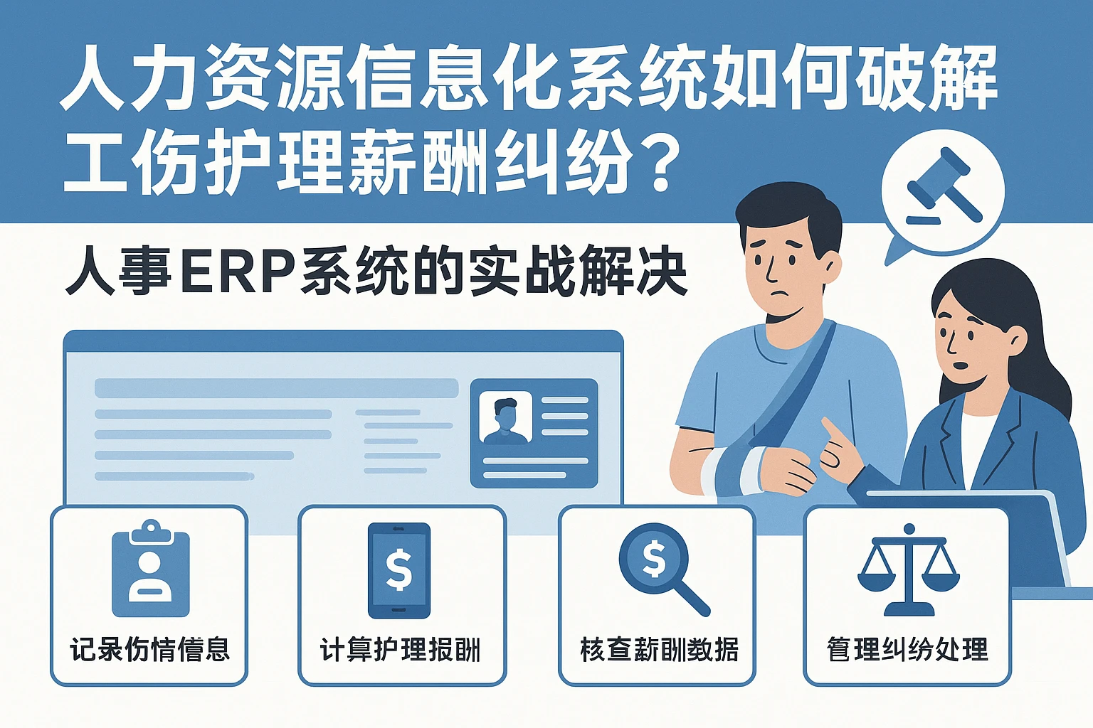 人力资源信息化系统如何破解工伤护理薪酬纠纷？人事ERP系统的实战解决方案