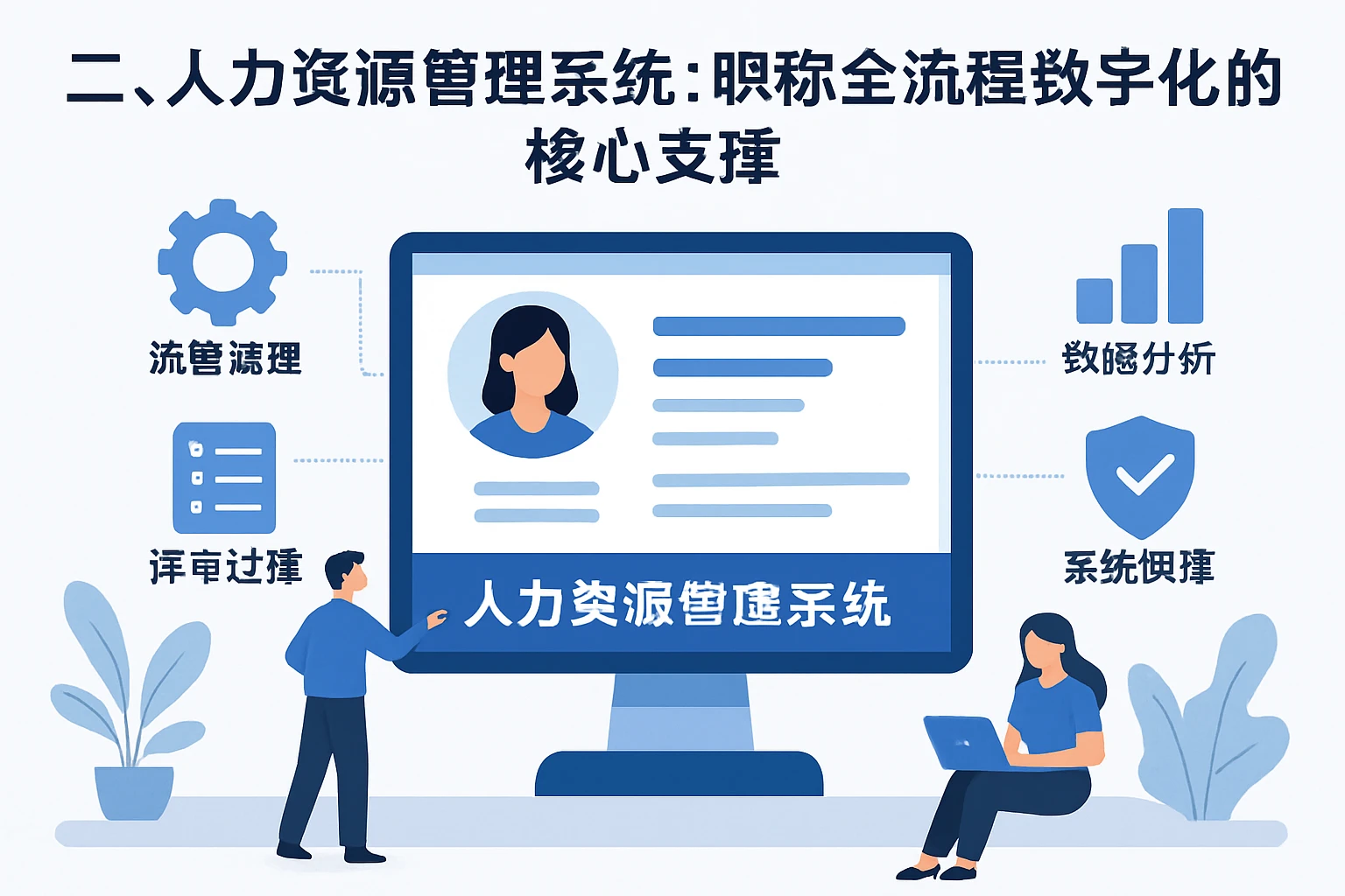 二、人力资源管理系统：职称全流程数字化的核心支撑