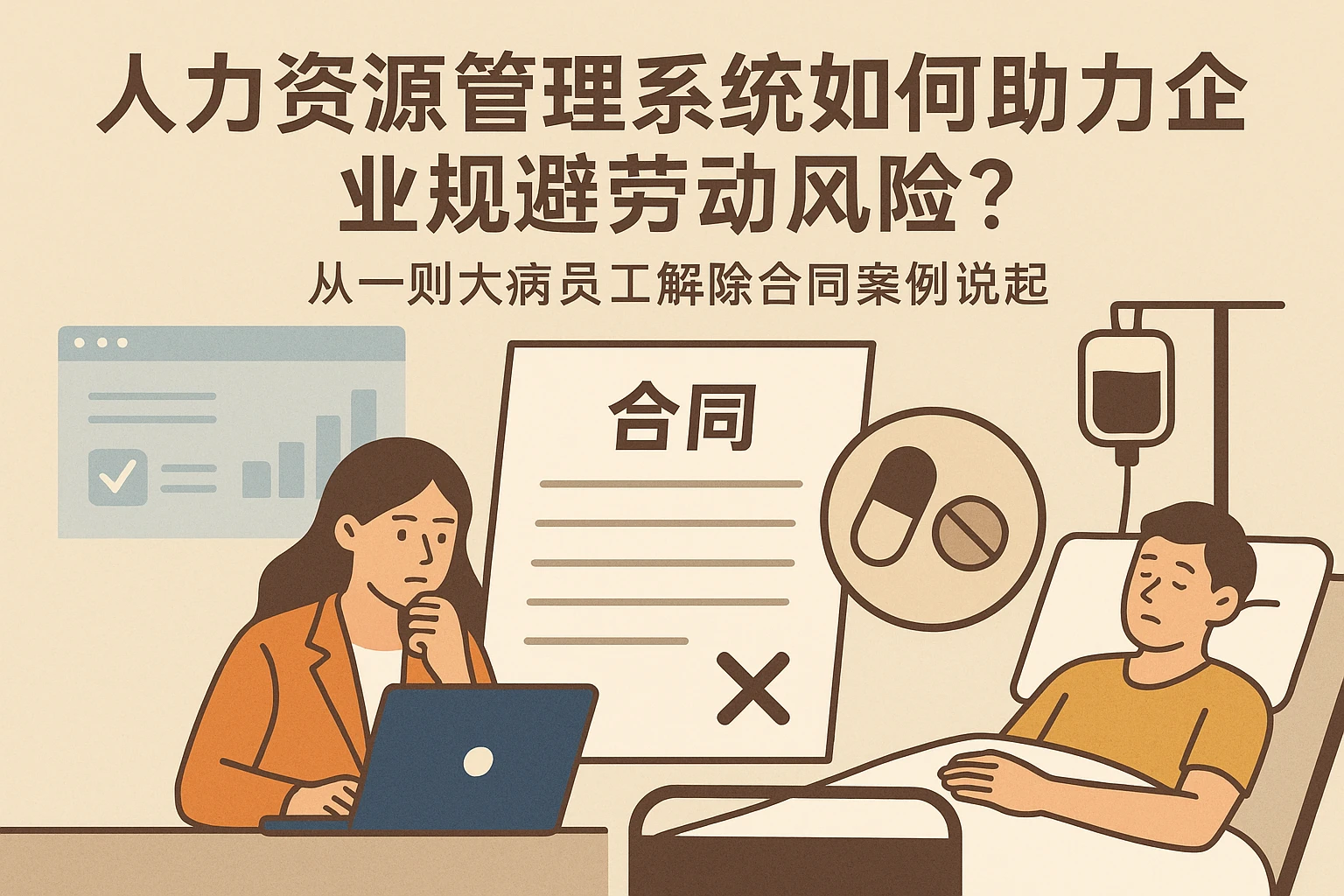 人力资源管理系统如何助力企业规避劳动风险？从一则大病员工解除合同案例说起