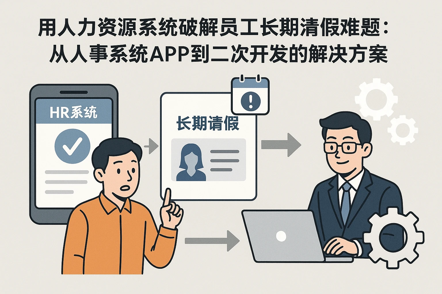 用人力资源系统破解员工长期请假难题：从人事系统APP到二次开发的解决方案