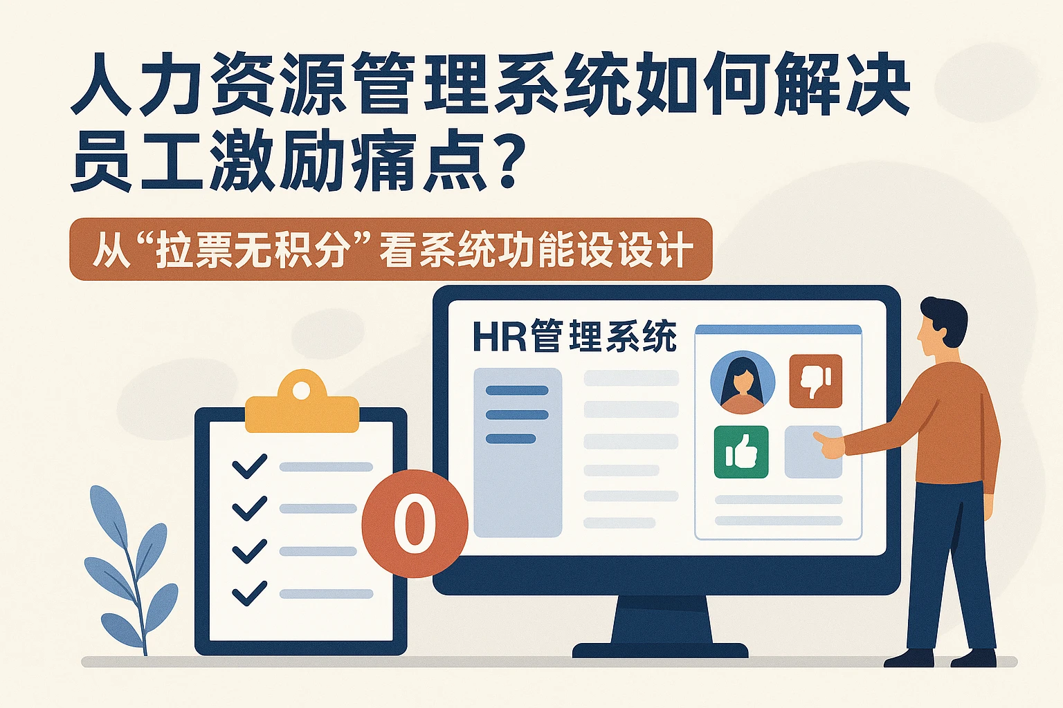 人力资源管理系统如何解决员工激励痛点？从“拉票无积分”看系统功能设计