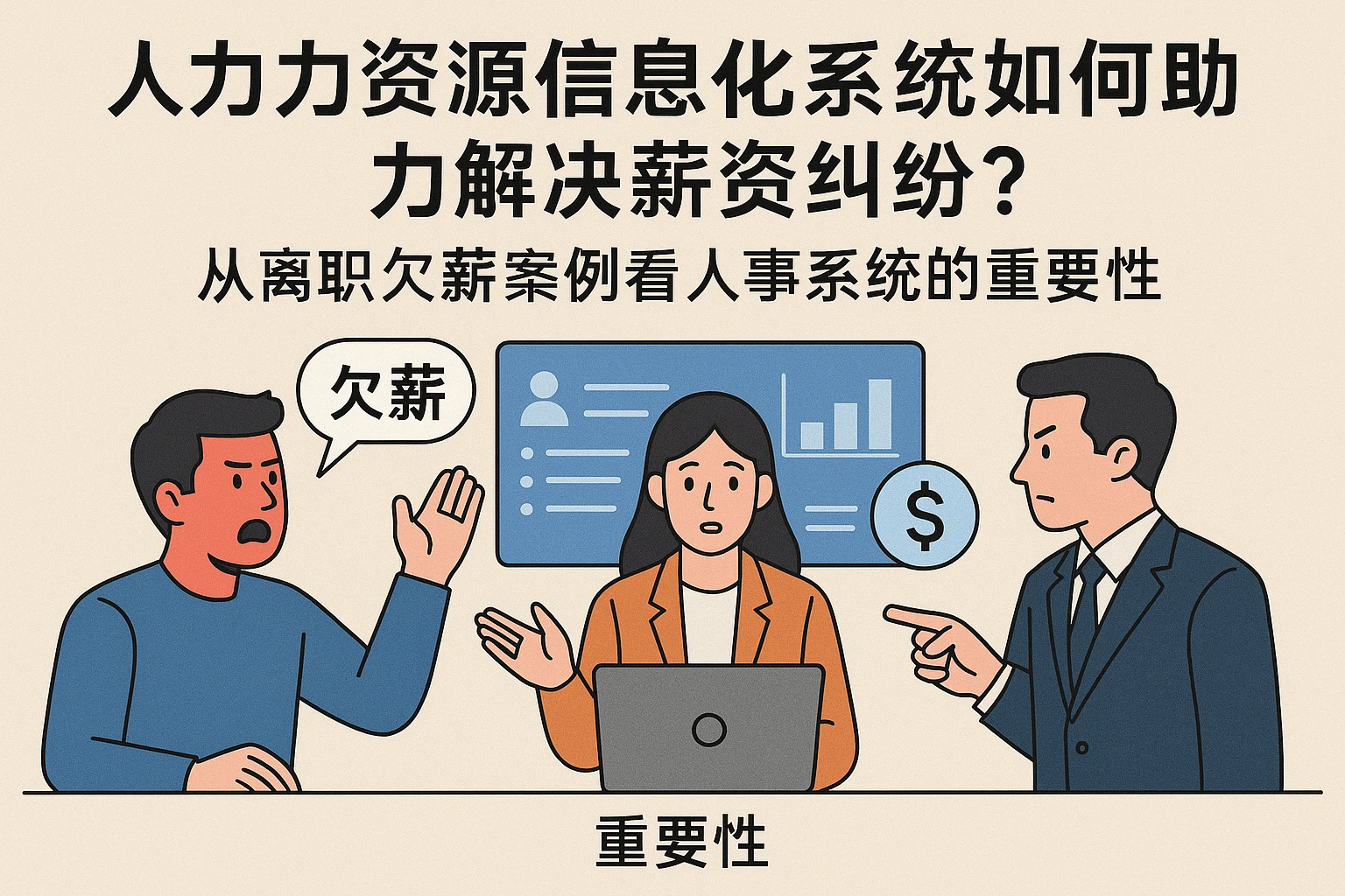 人力资源信息化系统如何助力解决薪资纠纷？从离职欠薪案例看人事系统的重要性
