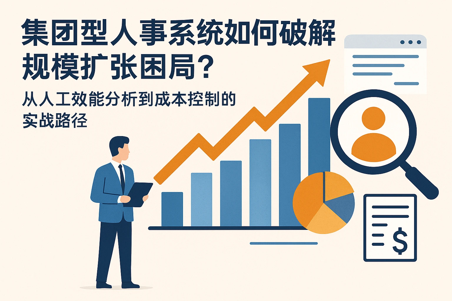 集团型人事系统如何破解规模扩张困局？从人工效能分析到成本控制的实战路径