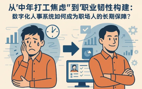 从“中年打工焦虑”到“职业韧性构建”：数字化人事系统如何成为职场人的长期保障？