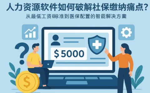 人力资源软件如何破解社保缴纳痛点？从最低工资标准到医保配置的智能解决方案