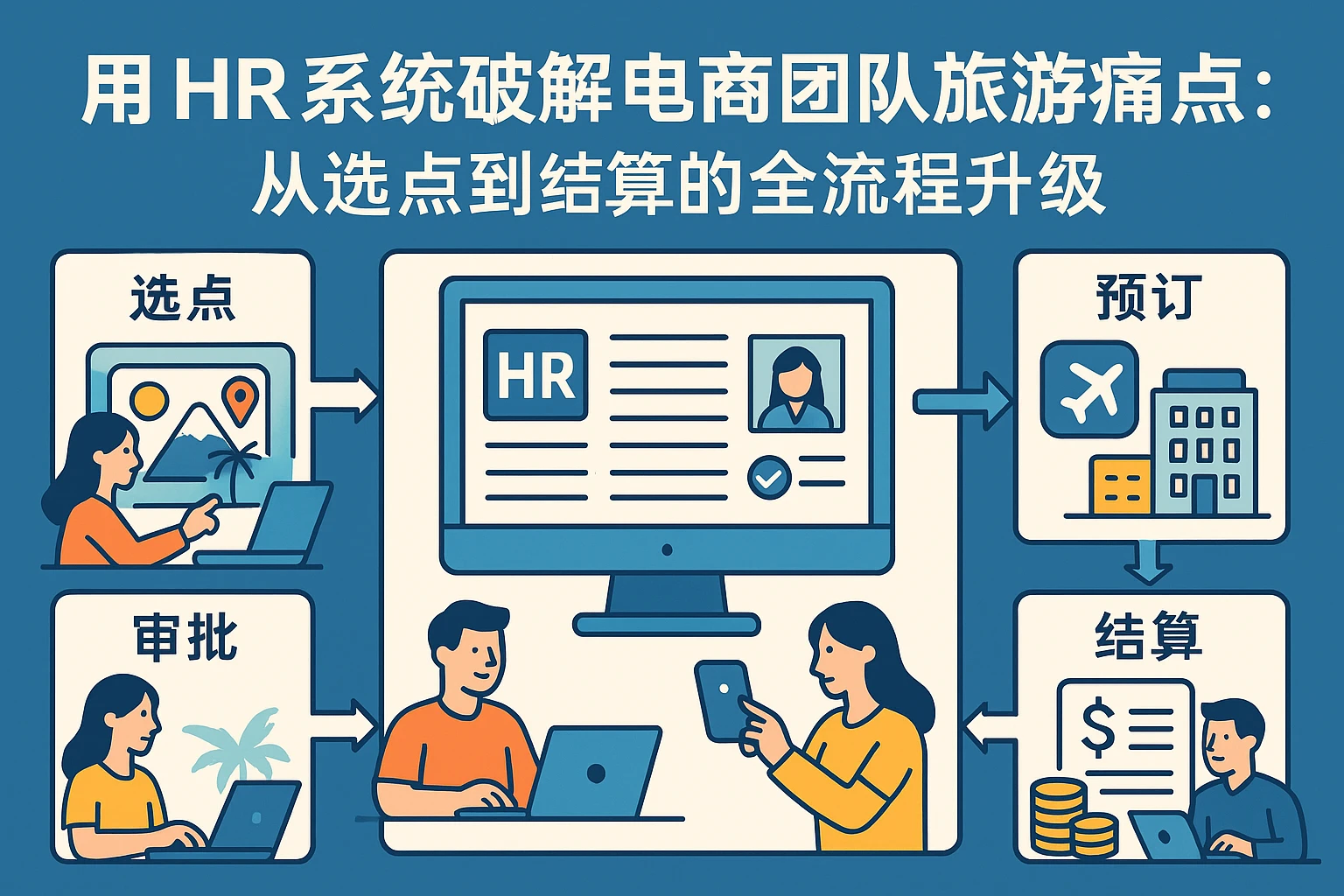 用HR系统破解电商团队旅游痛点：从选点到结算的全流程升级