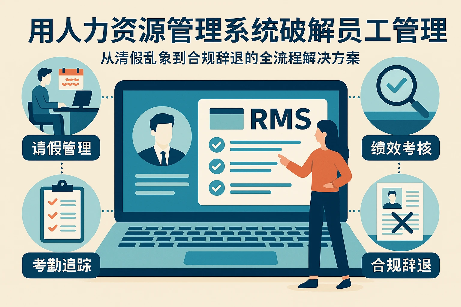 用人力资源管理系统破解员工管理难题：从请假乱象到合规辞退的全流程解决方案