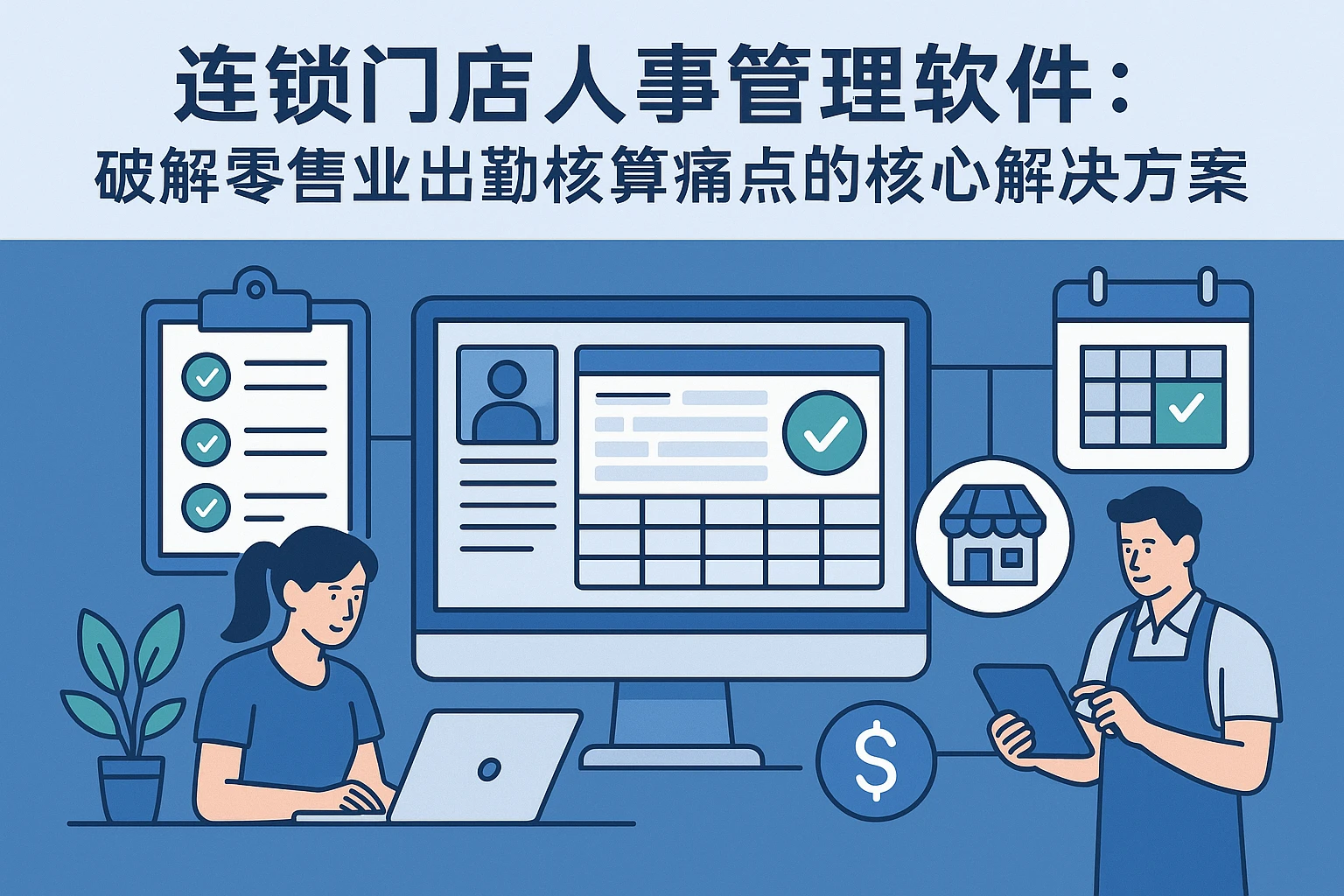 连锁门店人事管理软件：破解零售业出勤核算痛点的核心解决方案