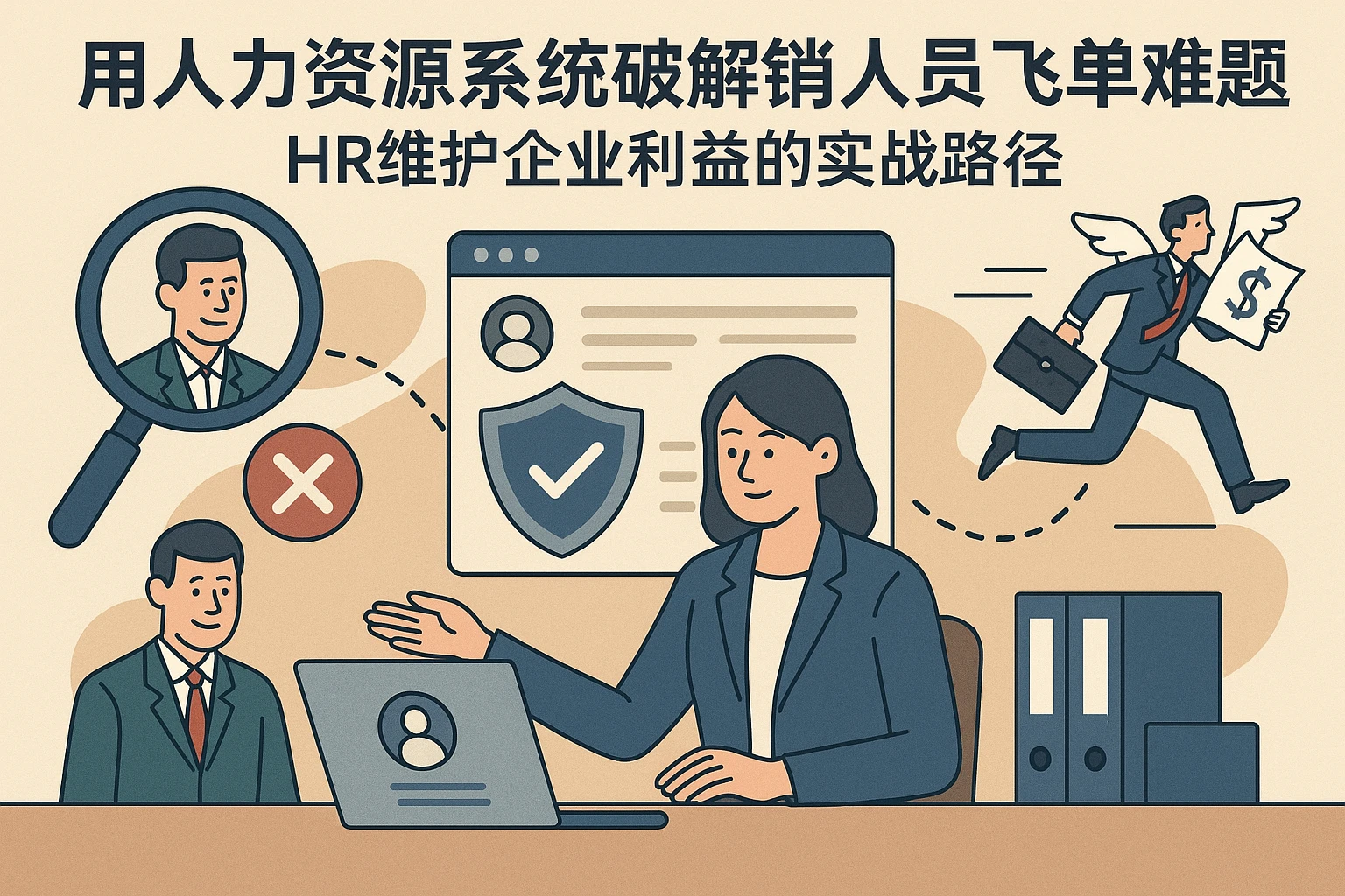 用人力资源系统破解销售人员飞单难题：HR维护企业利益的实战路径