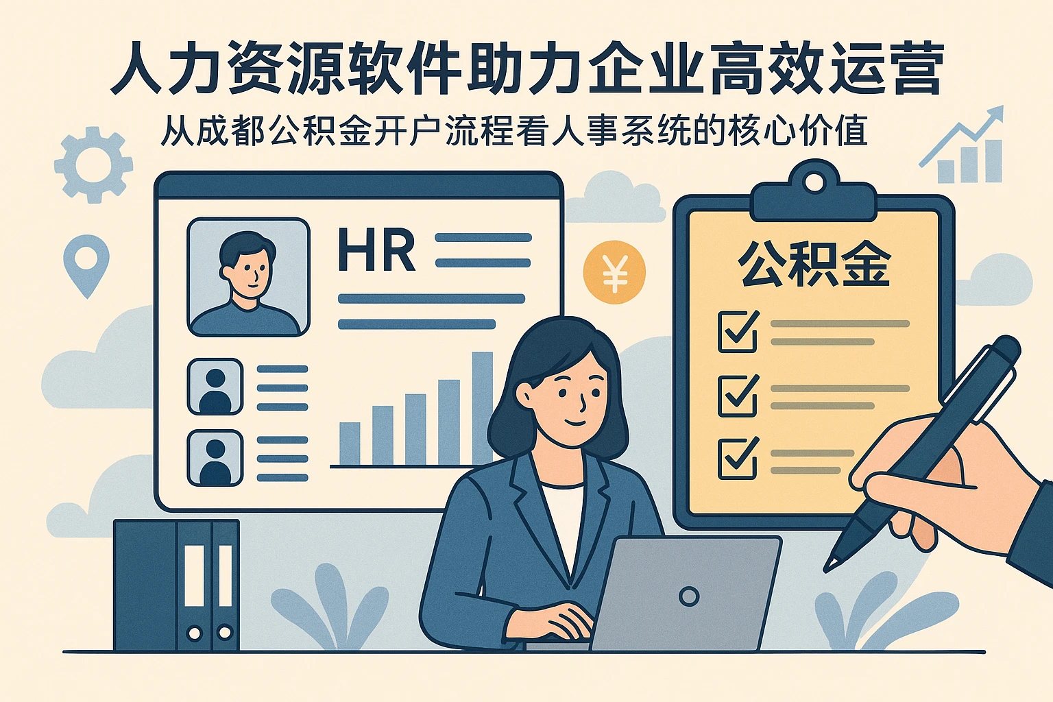 人力资源软件助力企业高效运营：从成都公积金开户流程看人事系统的核心价值