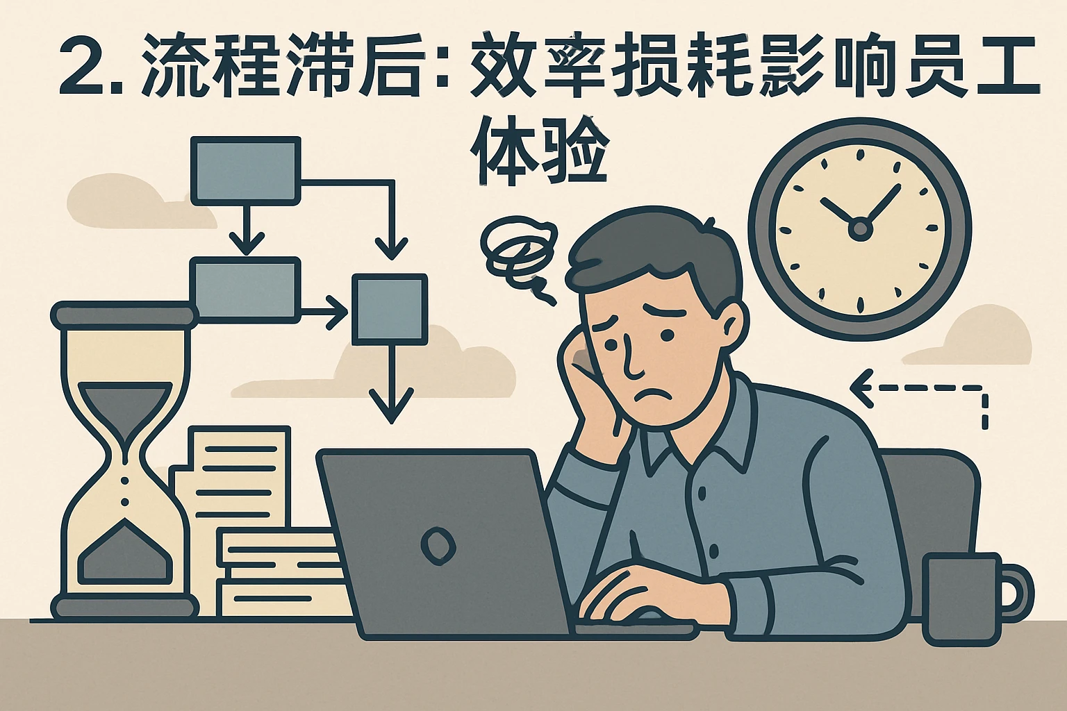 2. 流程滞后：效率损耗影响员工体验