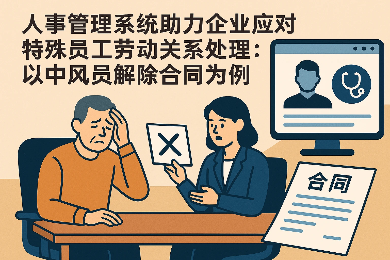 人事管理系统助力企业应对特殊员工劳动关系处理：以中风员工解除合同为例