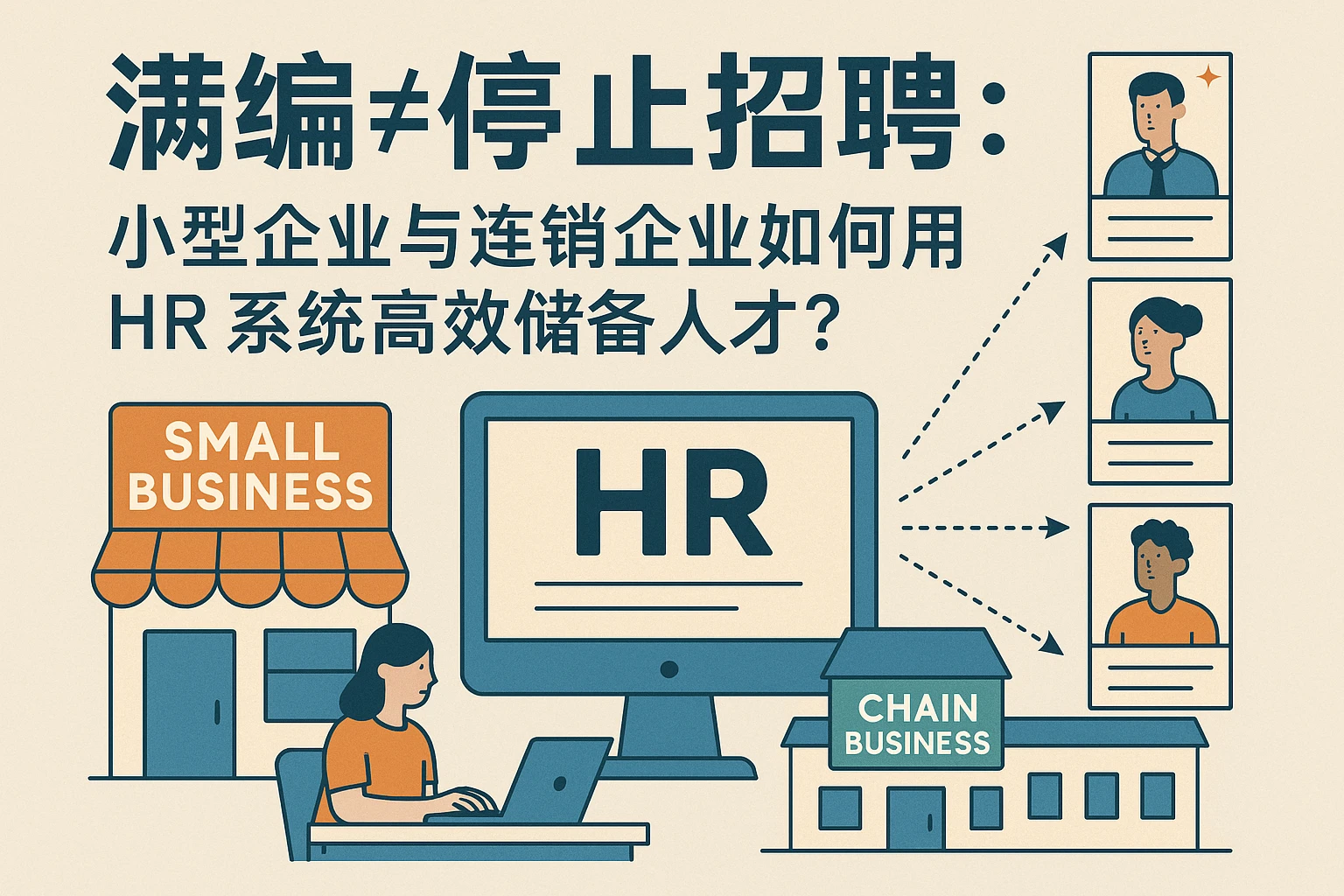 满编≠停止招聘：小型企业与连锁企业如何用HR系统高效储备人才？