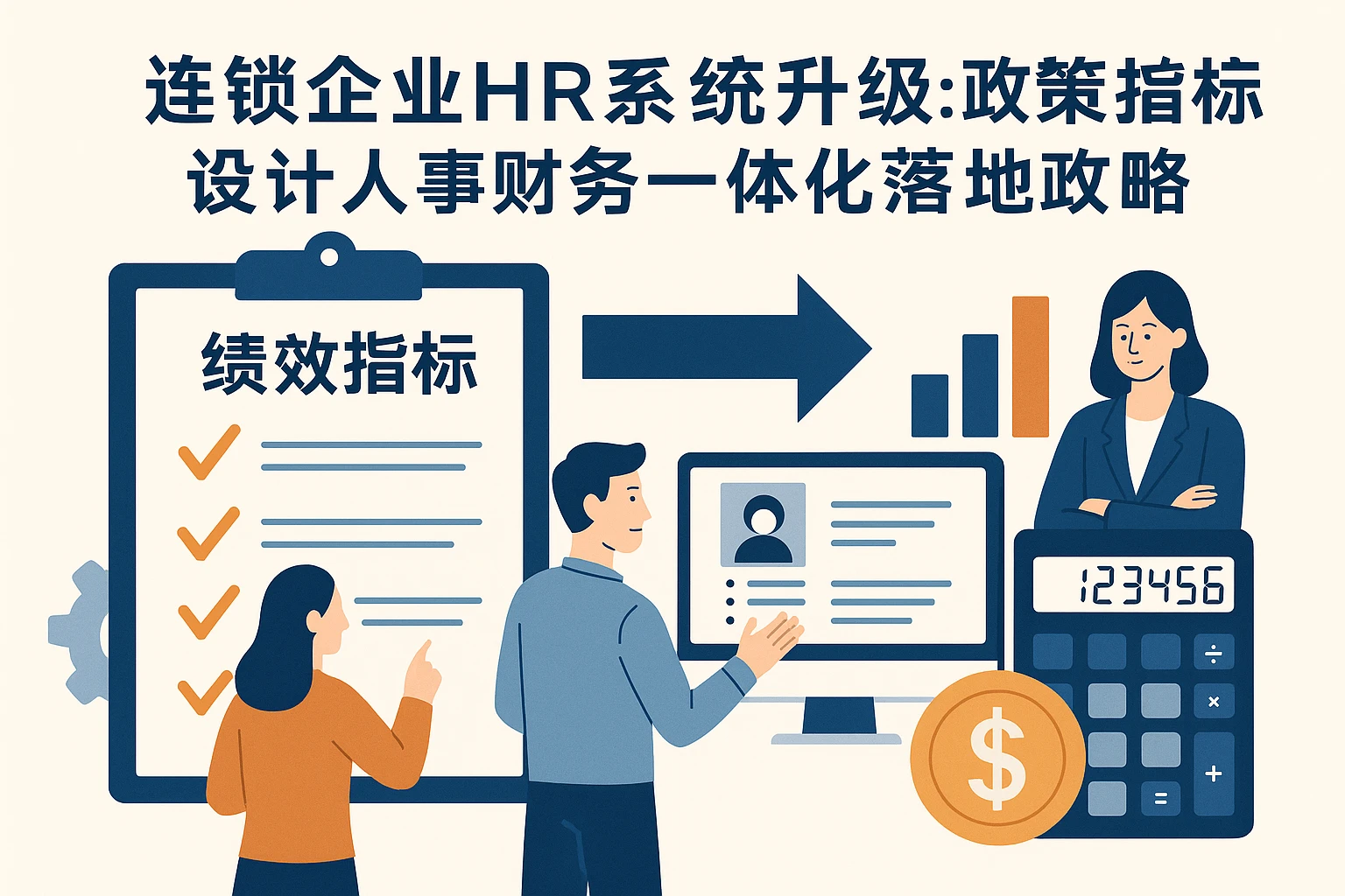 连锁企业HR系统升级：绩效指标设计与人事财务一体化的落地策略