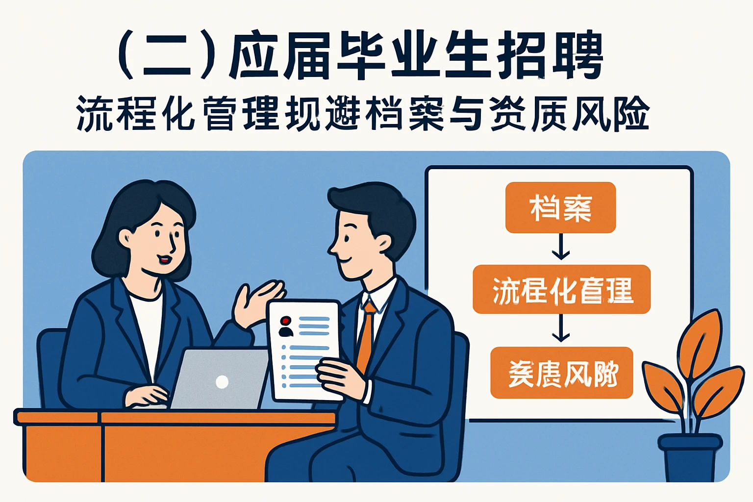 （二）应届毕业生招聘：流程化管理规避档案与资质风险
