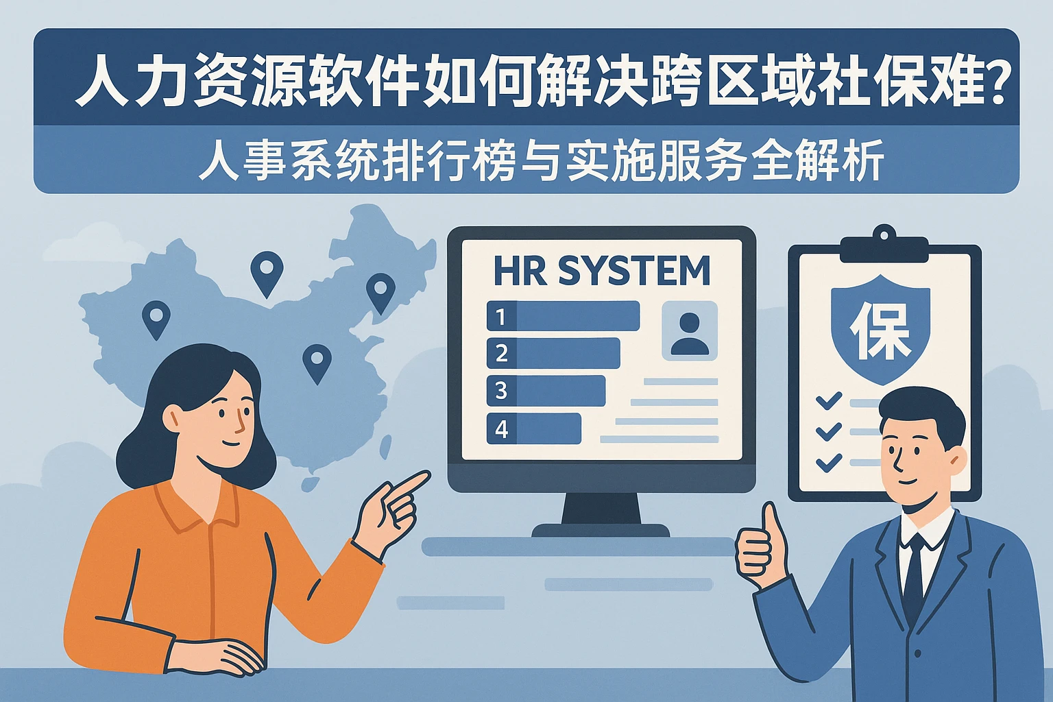 人力资源软件如何解决跨区域社保难题？人事系统排行榜与实施服务全解析