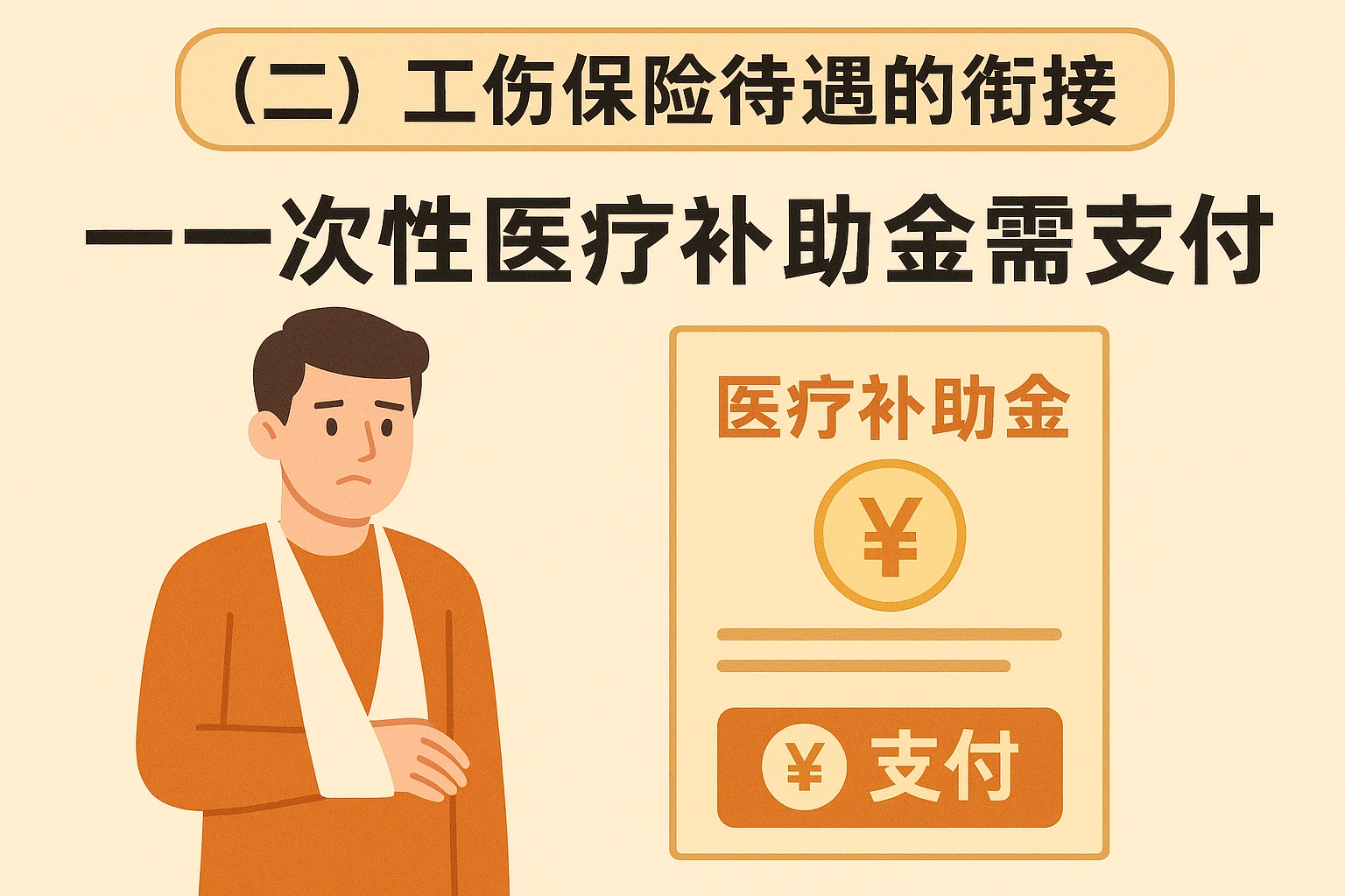 （二）工伤保险待遇的衔接：一次性医疗补助金需支付