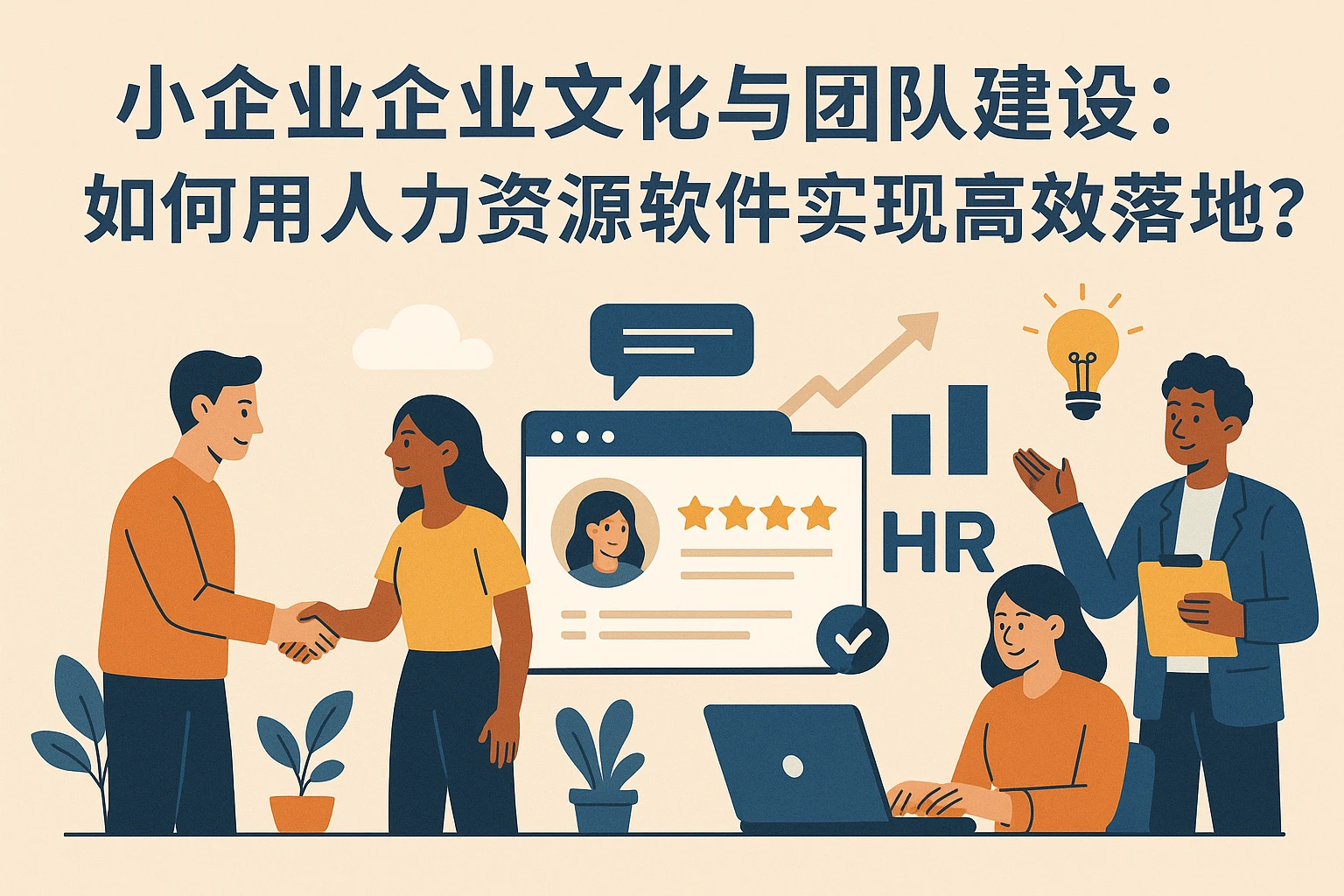 小企业企业文化与团队建设：如何用人力资源软件实现高效落地？