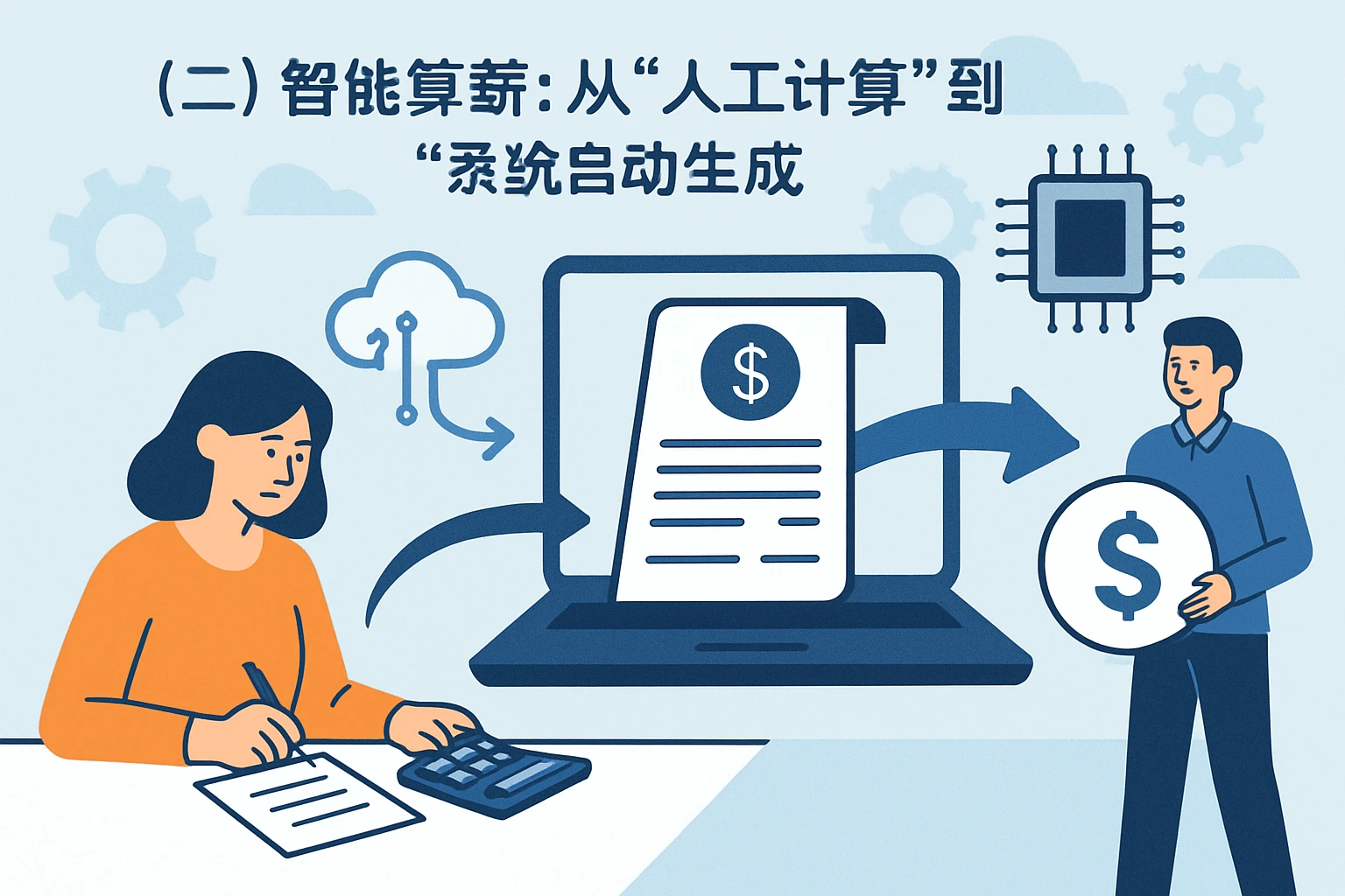 （二）智能算薪：从“人工计算”到“系统自动生成”
