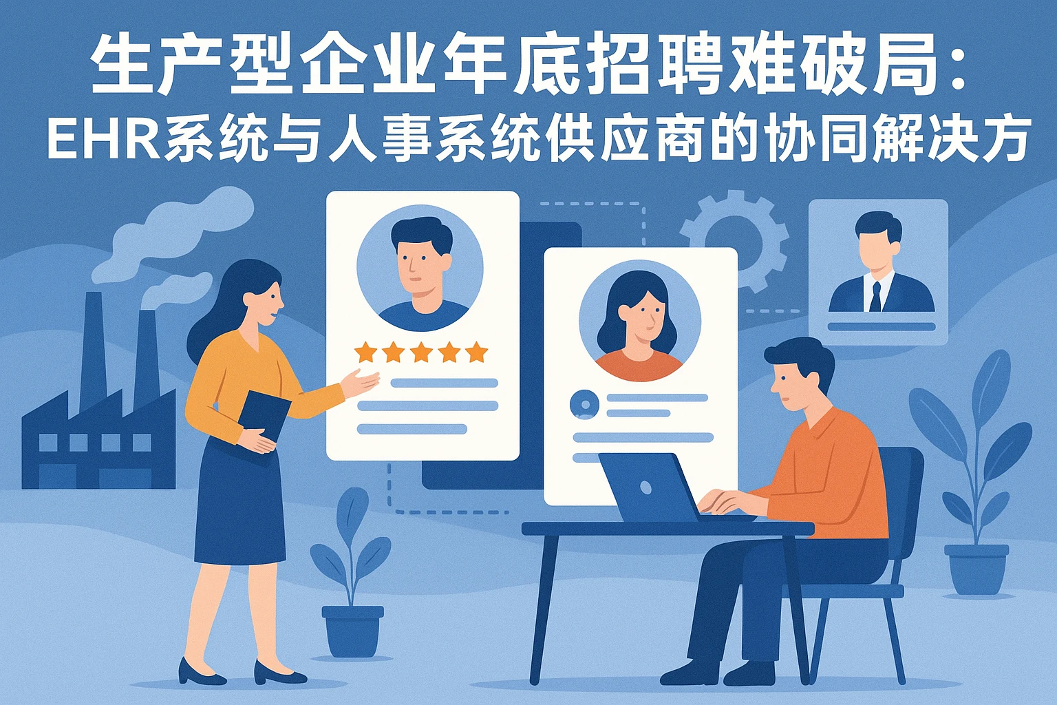 生产型企业年底招聘难破局：ehr系统与人事系统供应商的协同解决方案