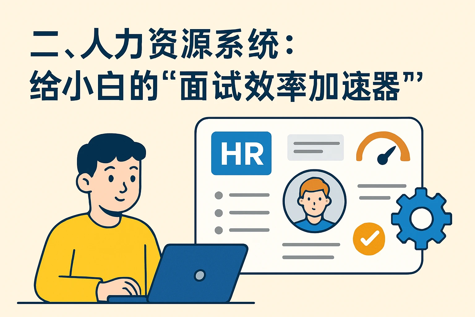 二、人力资源系统：给小白的“面试效率加速器”