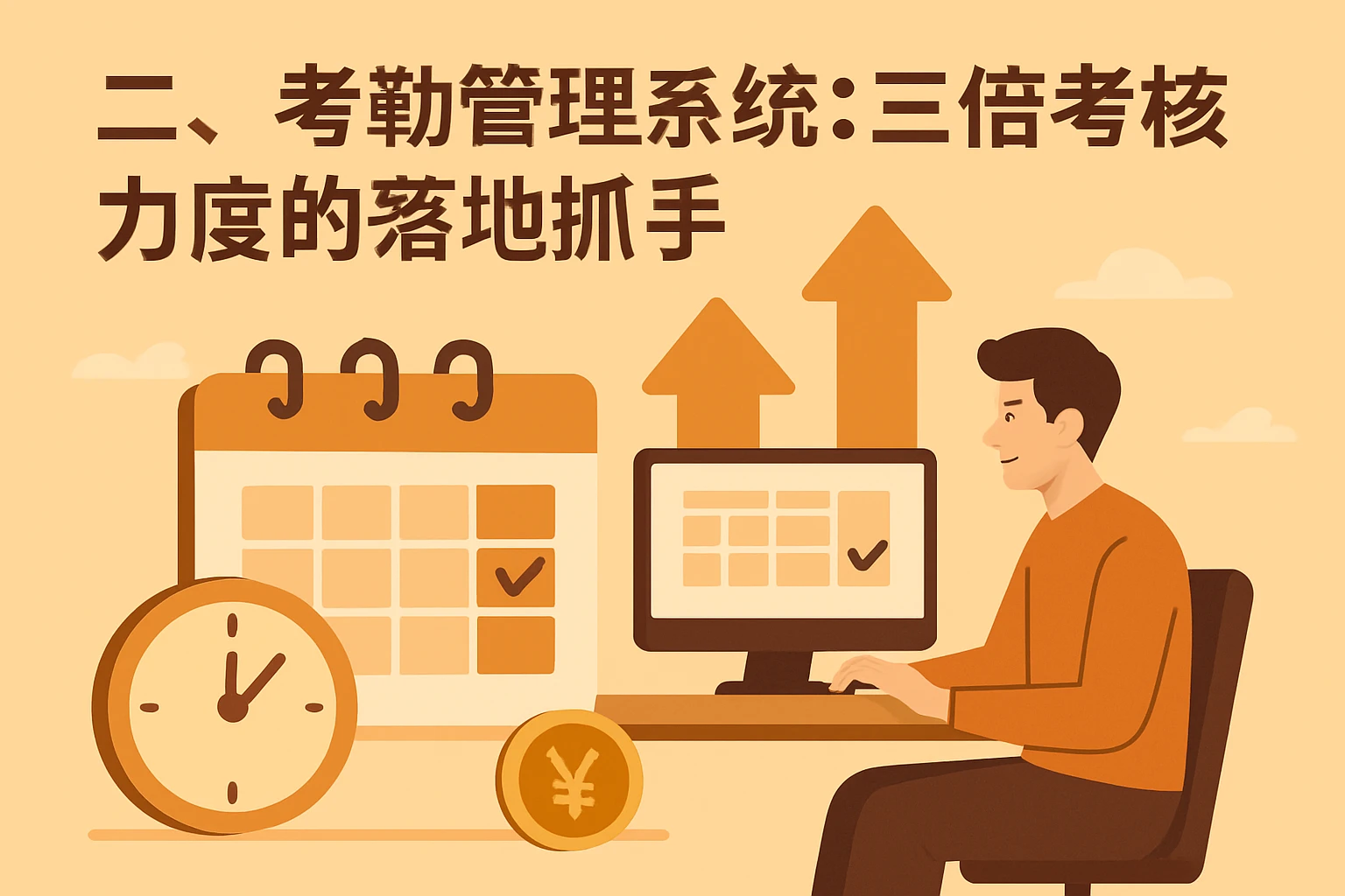二、考勤管理系统：三倍考核力度的落地抓手