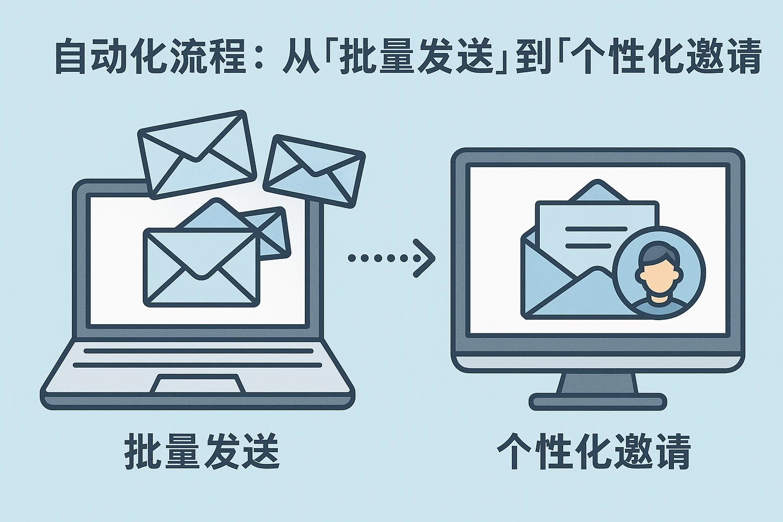 2. 自动化流程：从“批量发送”到“个性化邀请”的转型