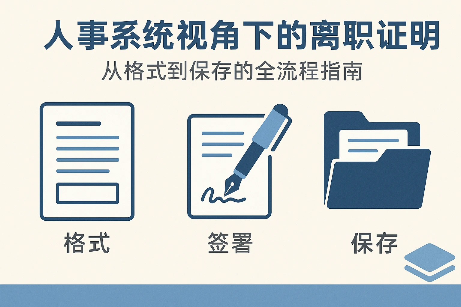 人事系统视角下的离职证明规范：从格式到保存的全流程指南