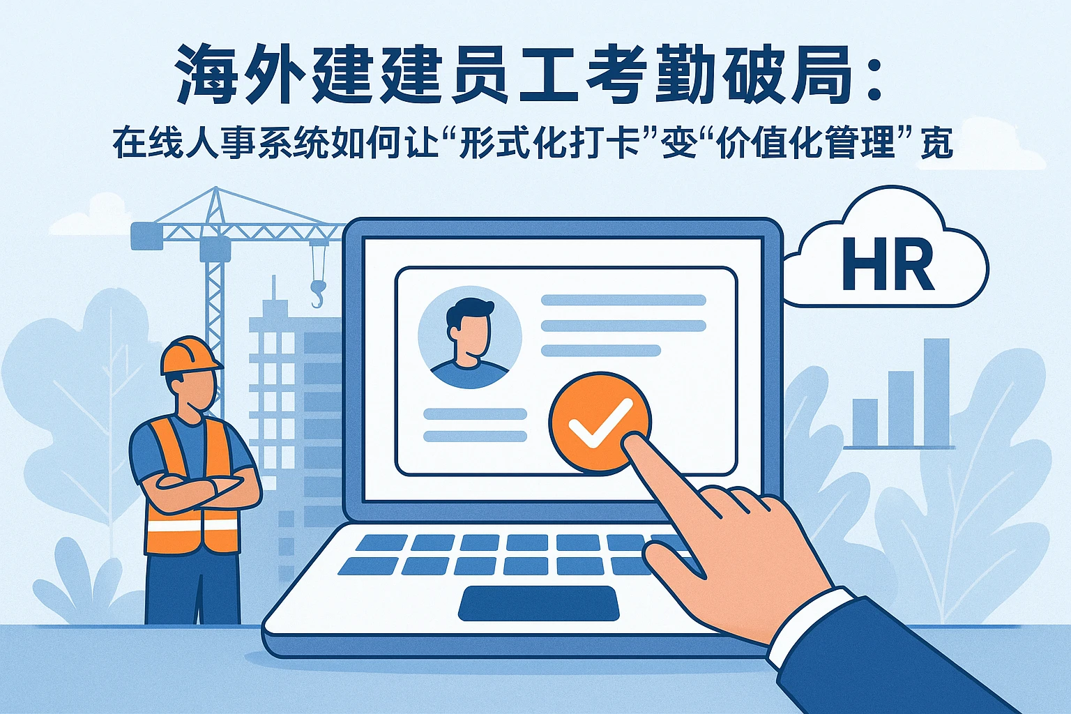 海外建筑员工考勤破局：在线人事系统如何让“形式化打卡”变“价值化管理”