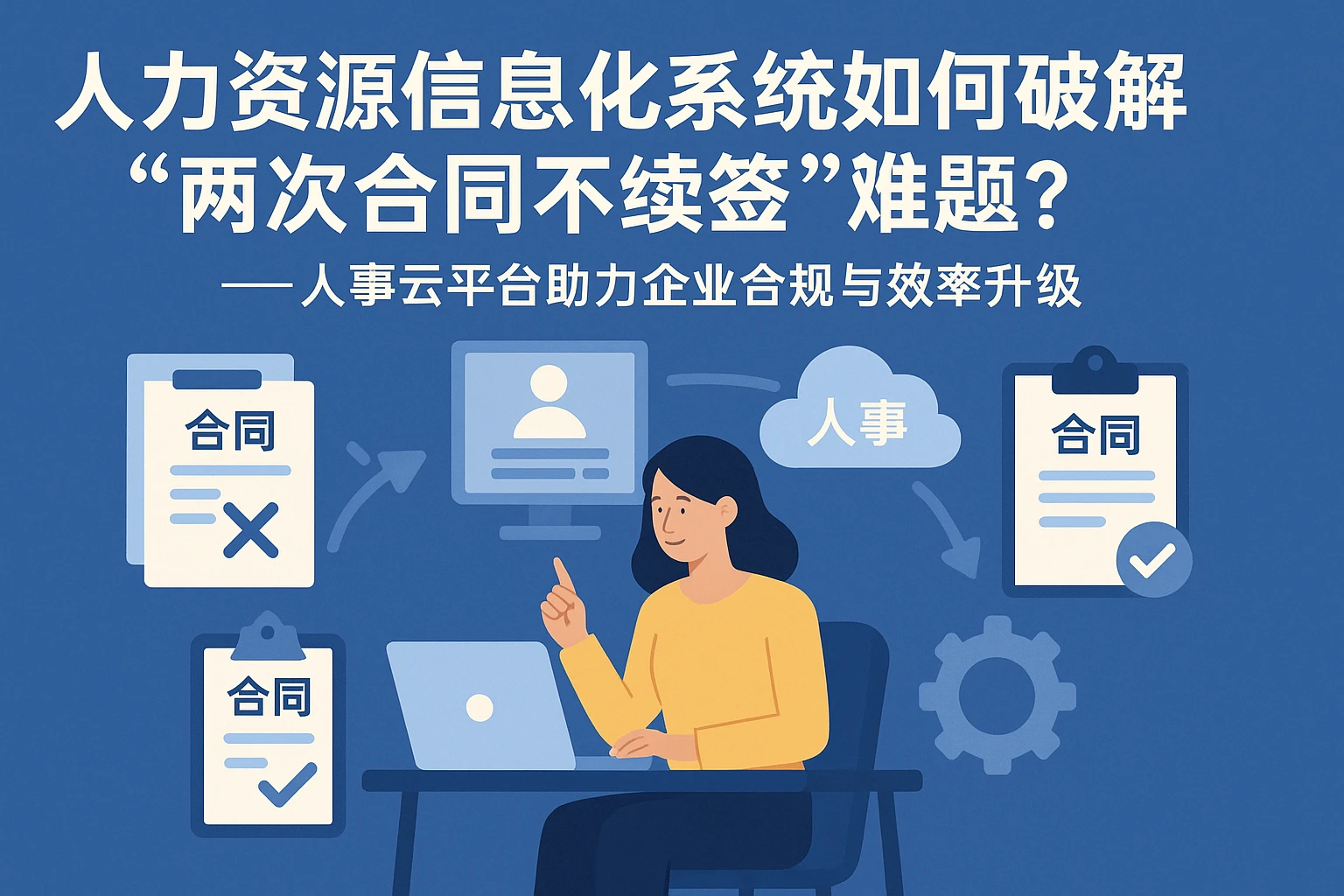 人力资源信息化系统如何破解“两次合同不续签”难题？——人事云平台助力企业合规与效率升级