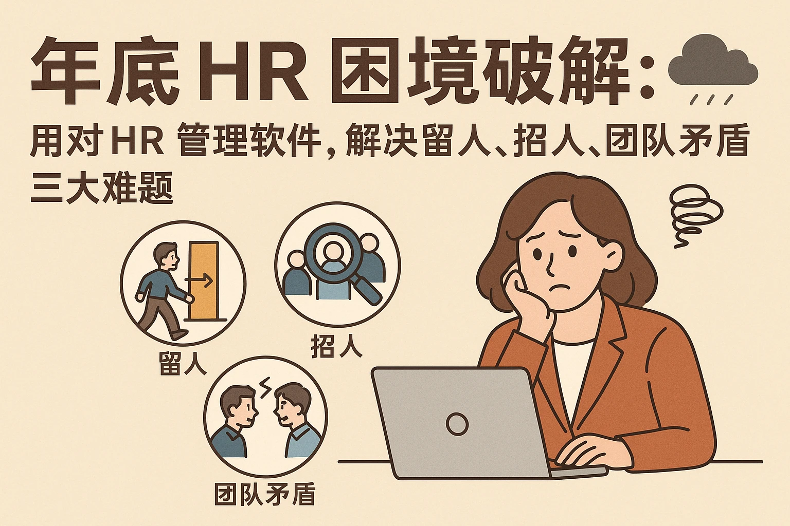 年底HR困境破解：用对HR管理软件，解决留人、招人、团队矛盾三大难题