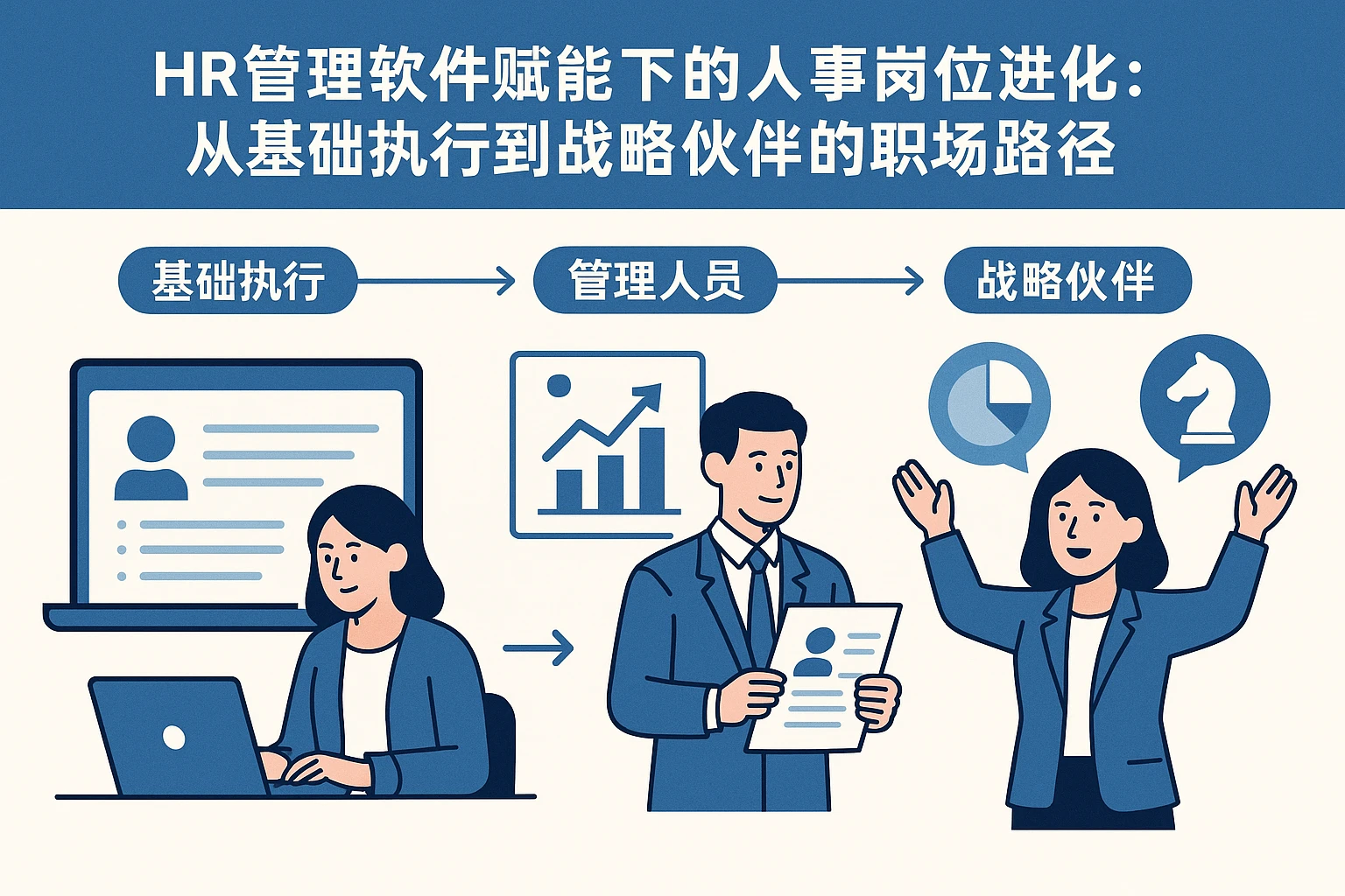 HR管理软件赋能下的人事岗位进化：从基础执行到战略伙伴的职场路径