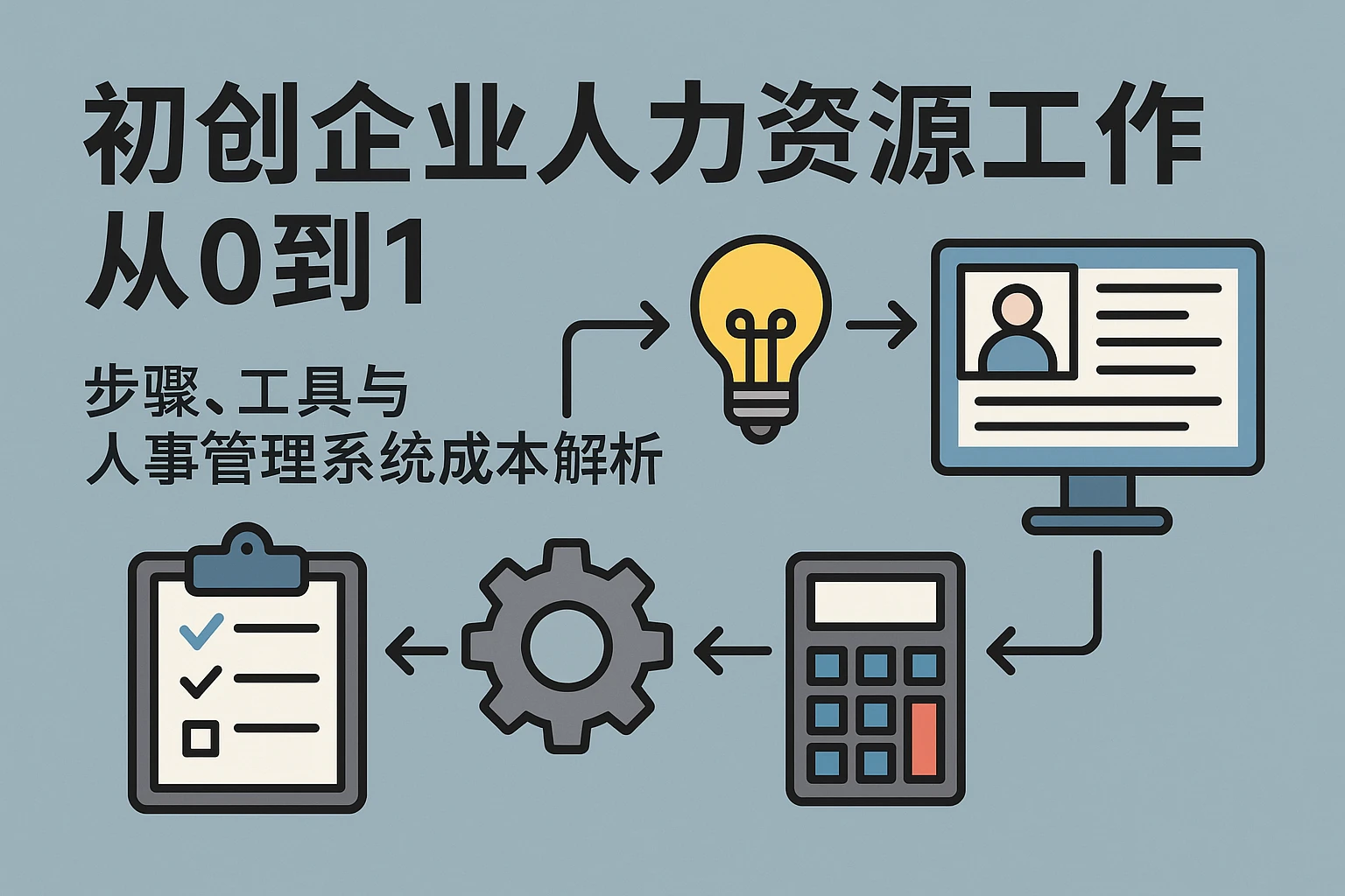 初创企业人力资源工作从0到1：步骤、工具与人事管理系统成本解析
