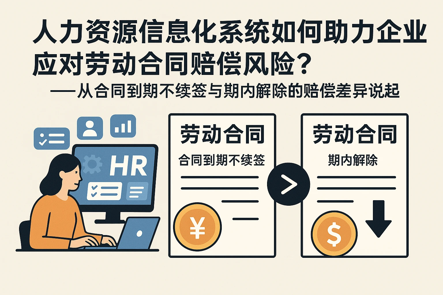人力资源信息化系统如何助力企业应对劳动合同赔偿风险？——从合同到期不续签与期内解除的赔偿差异说起