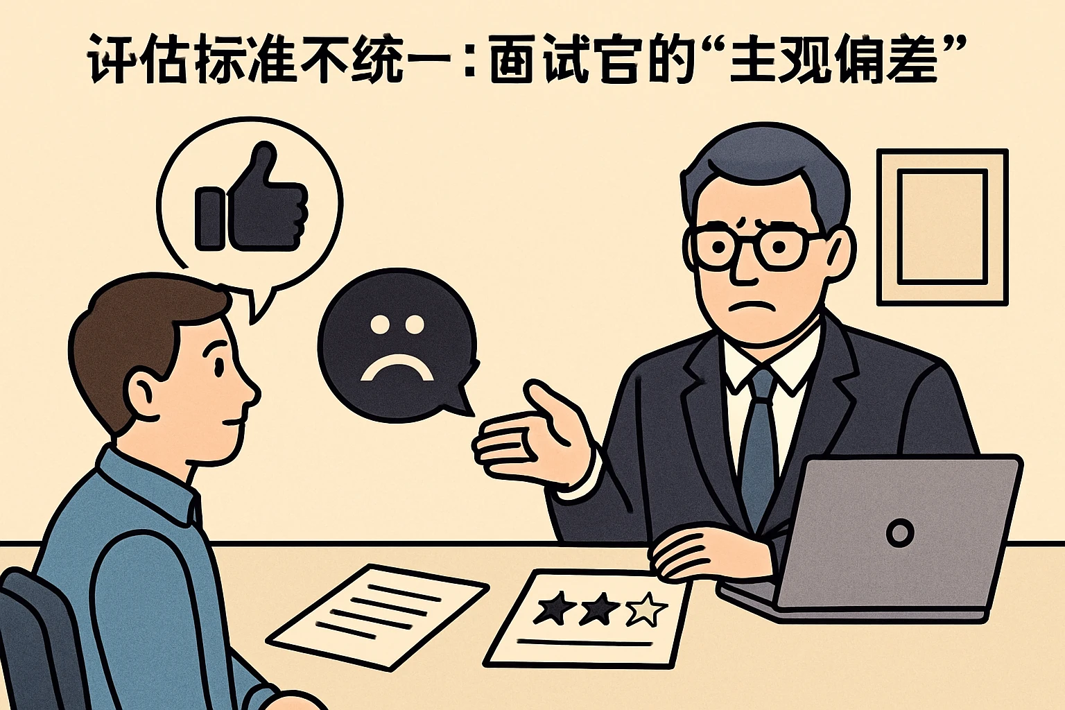 2. 评估标准不统一：面试官的“主观偏差”