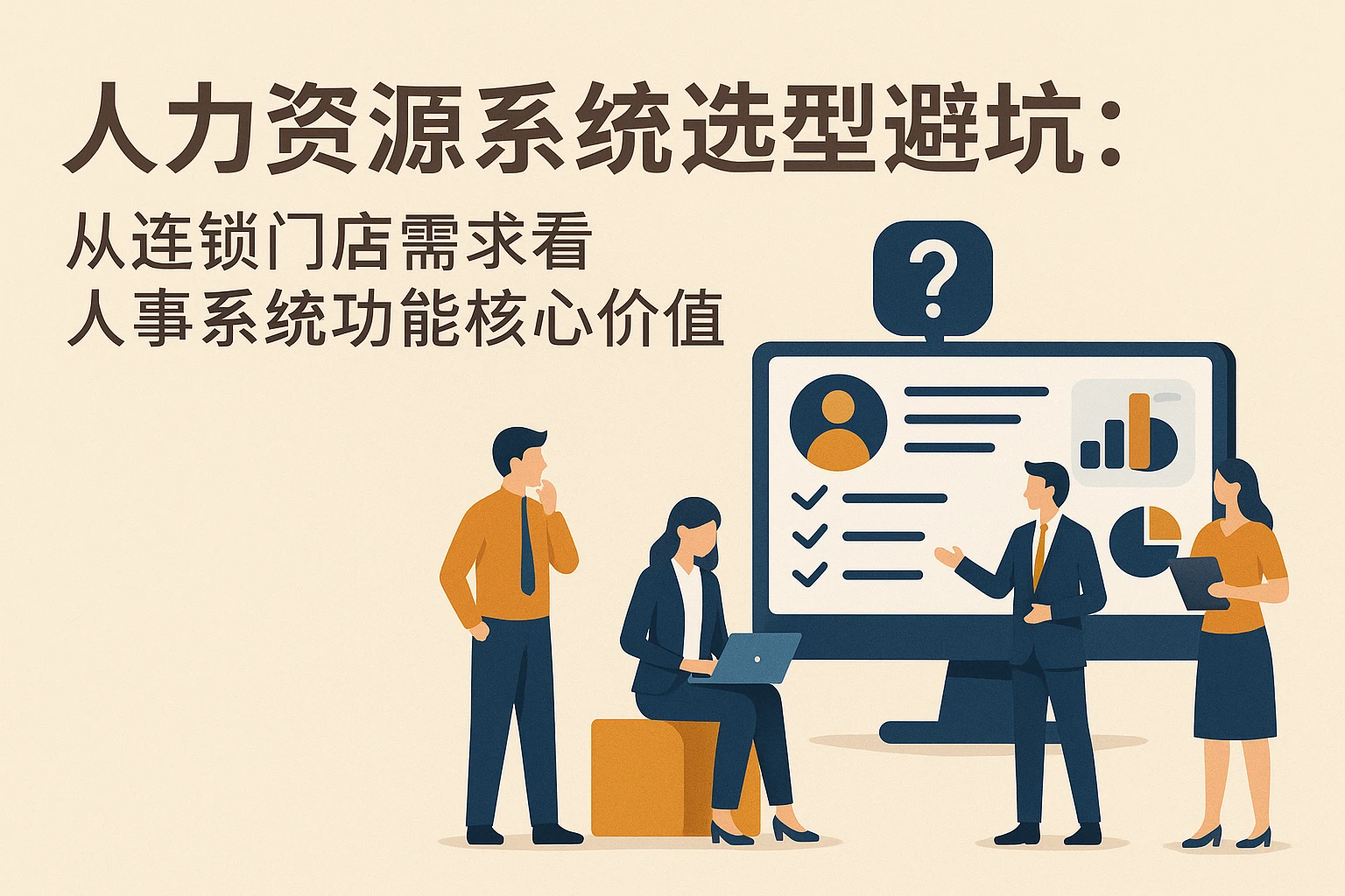 人力资源系统选型避坑：从连锁门店需求看人事系统功能核心价值