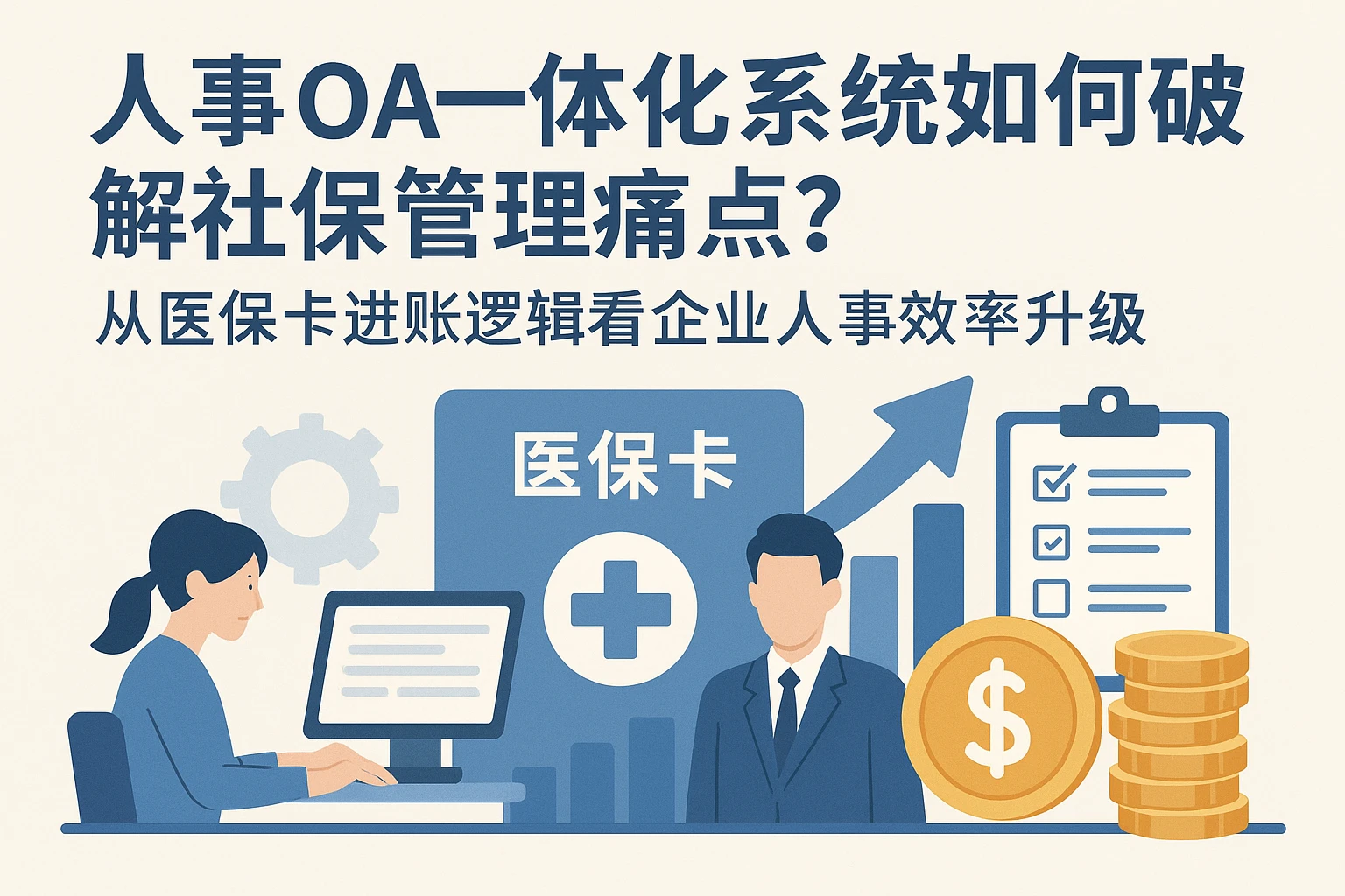 人事OA一体化系统如何破解社保管理痛点？从医保卡进账逻辑看企业人事效率升级
