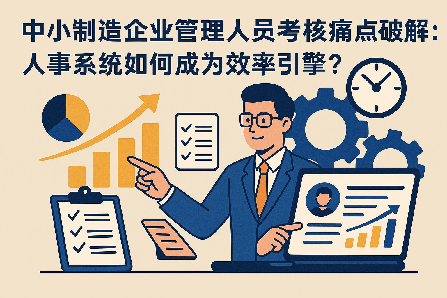 中小制造企业管理人员考核痛点破解：人事系统如何成为效率引擎？