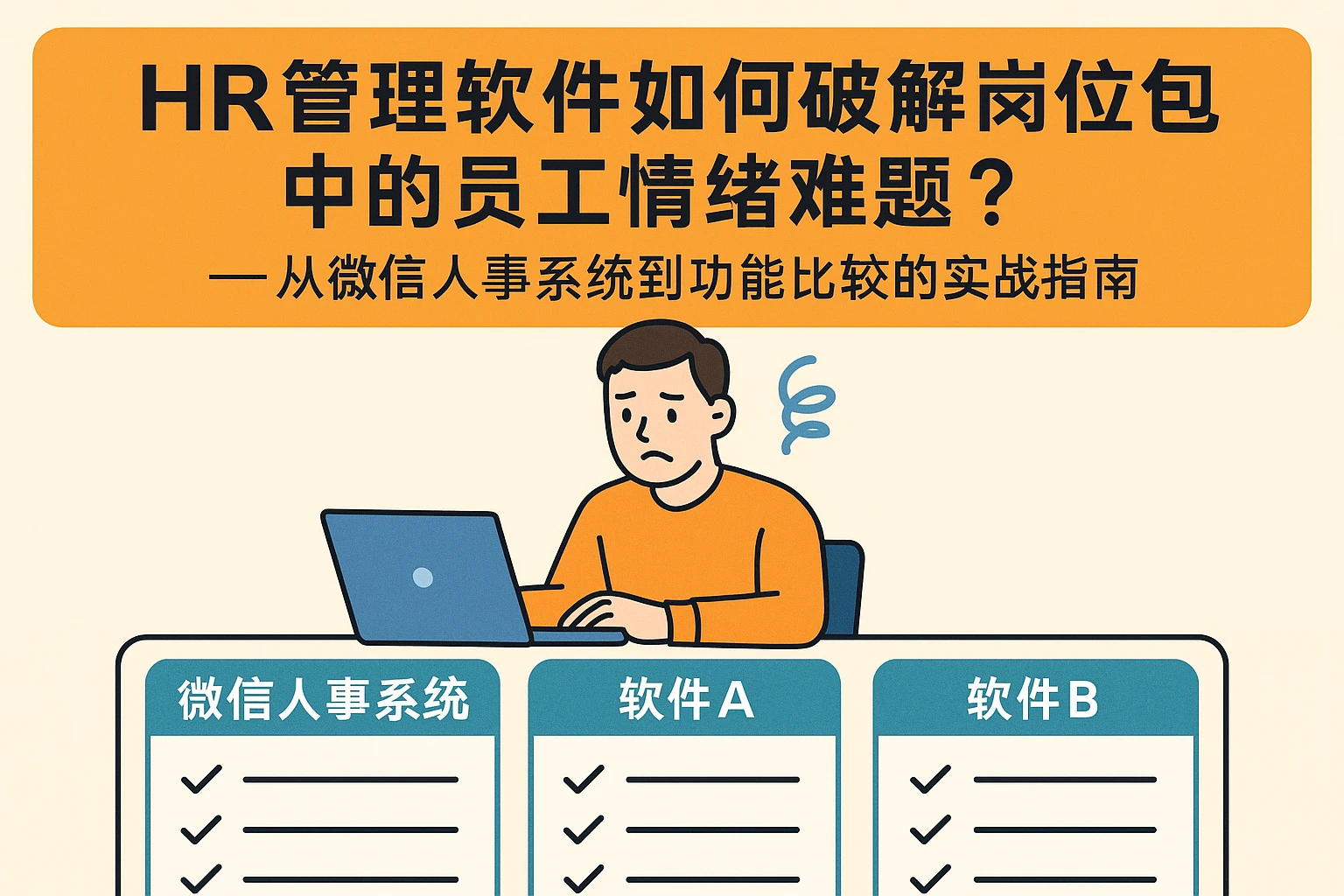 HR管理软件如何破解岗位外包中的员工情绪难题？——从微信人事系统到功能比较的实战指南