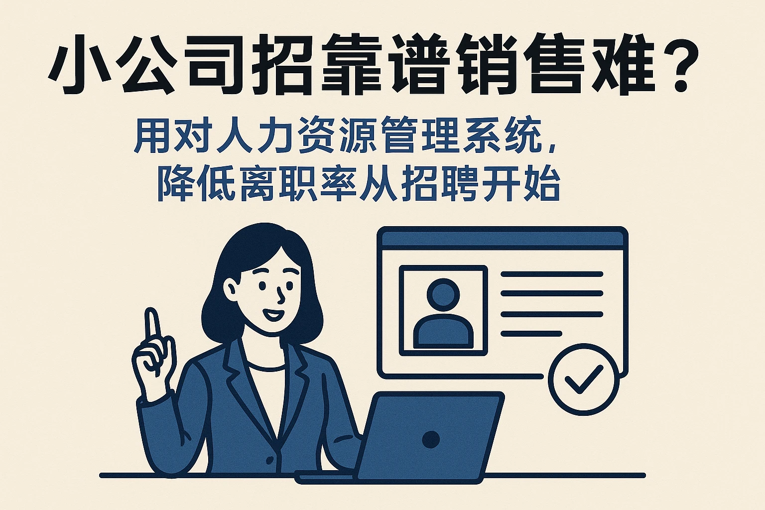 小公司招靠谱销售难？用对人力资源管理系统，降低离职率从招聘开始