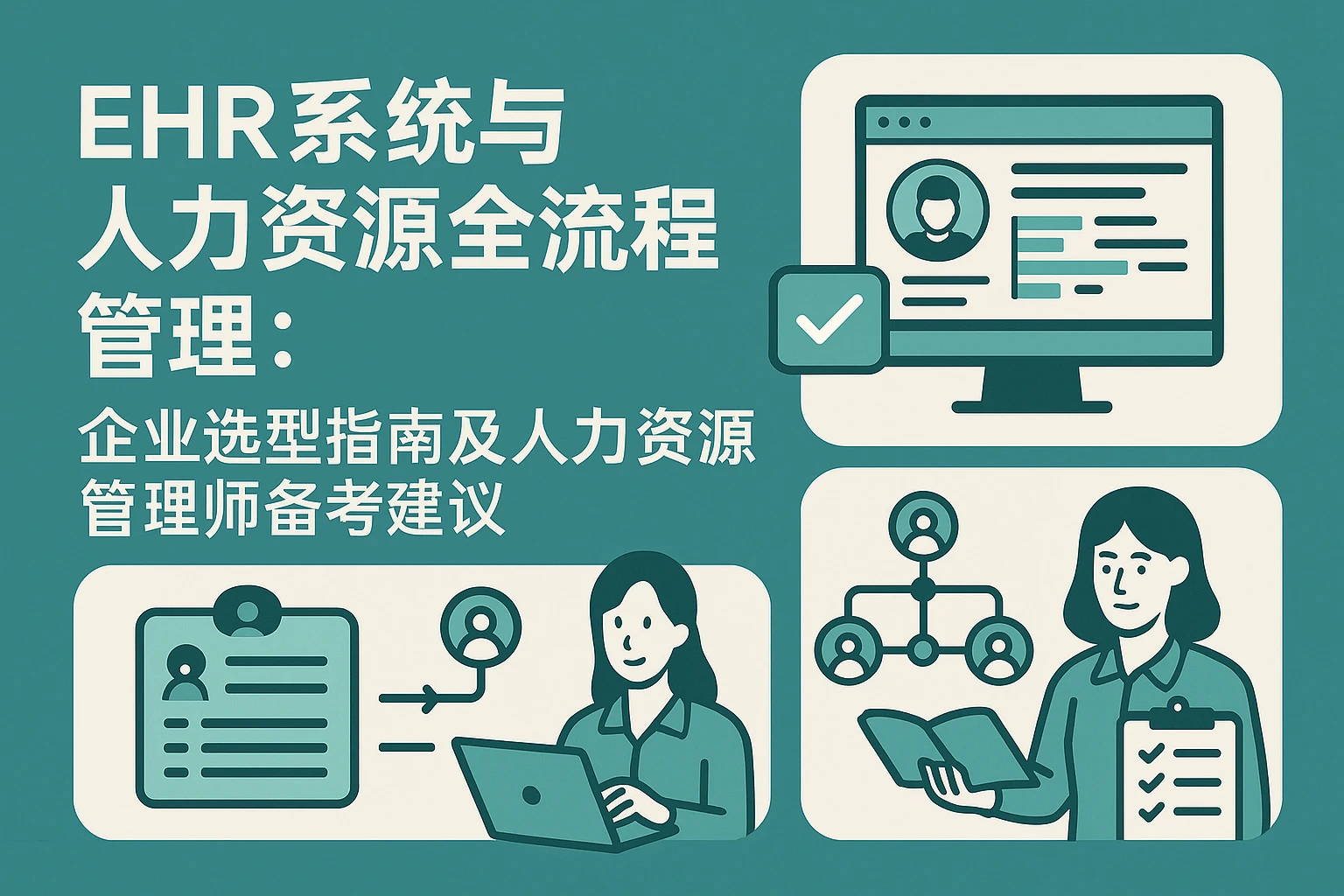 EHR系统与人力资源全流程管理：企业选型指南及人力资源管理师备考建议