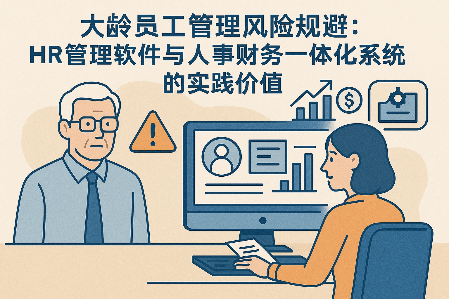 大龄员工管理风险规避：HR管理软件与人事财务一体化系统的实践价值