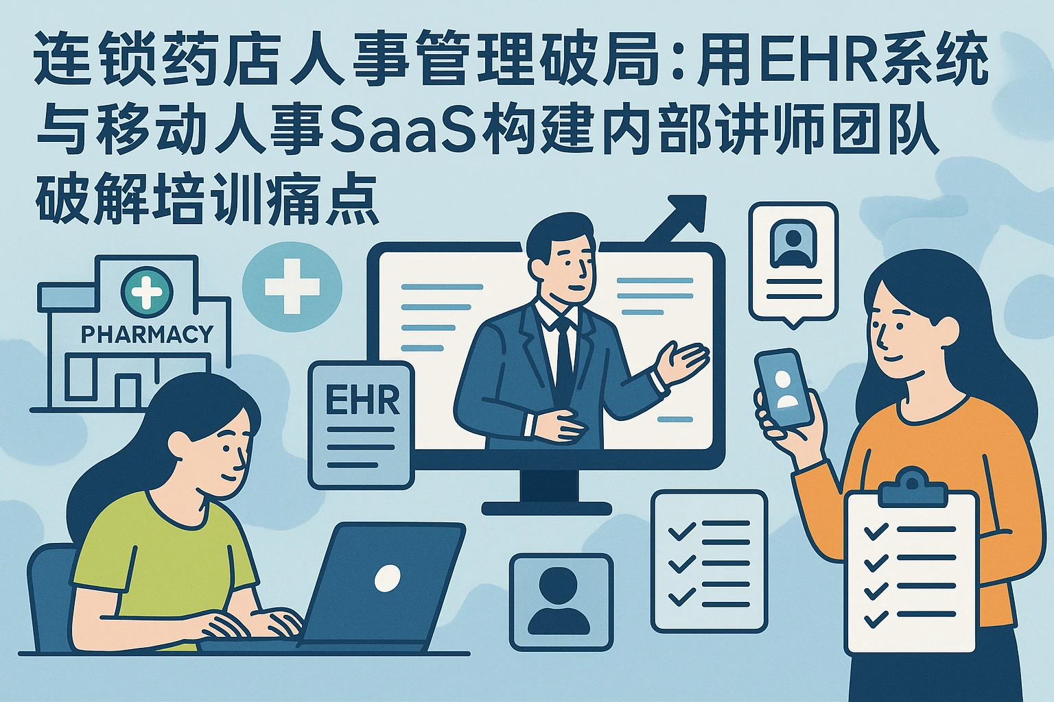 连锁药店人事管理破局：用EHR系统与移动人事SaaS构建内部讲师团队，破解培训痛点